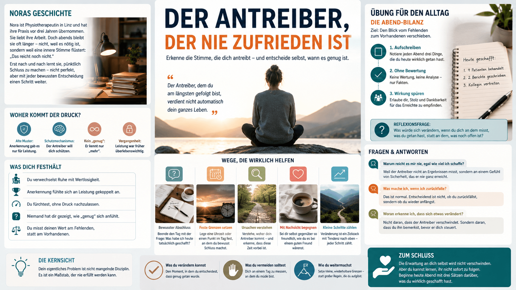 Infografik Der Antreiber, der nie zufrieden ist Infografik Der Antreiber, der nie zufrieden ist