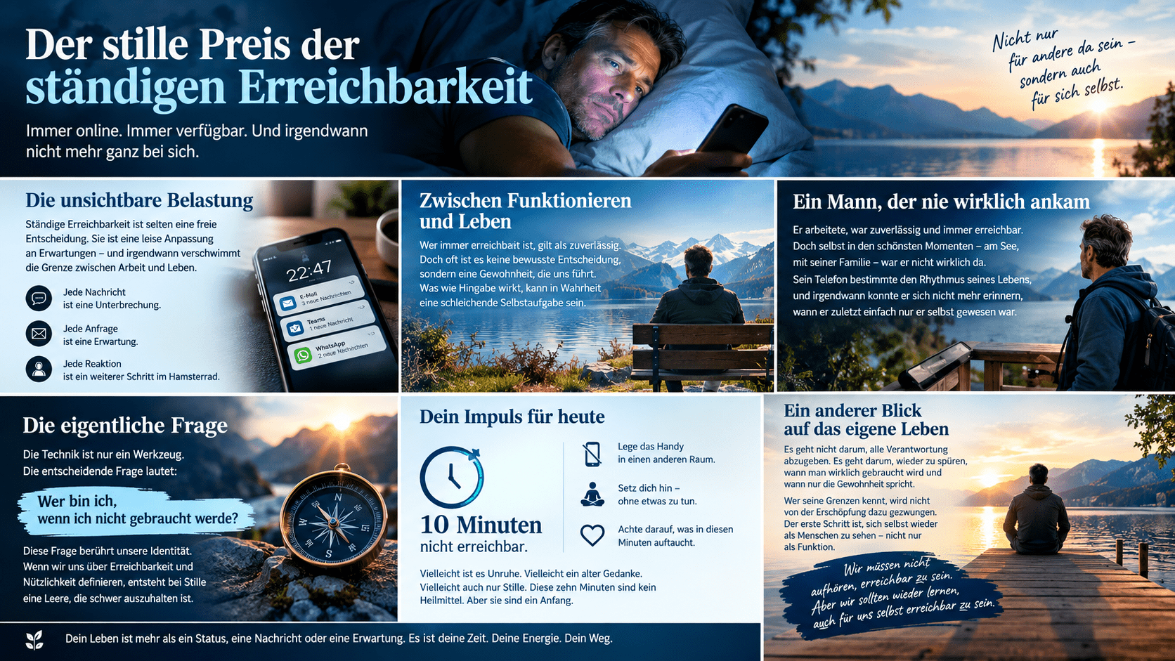 Infografik Der stille Preis der ständigen Erreichbarkeit Infografik Der stille Preis der ständigen Erreichbarkeit