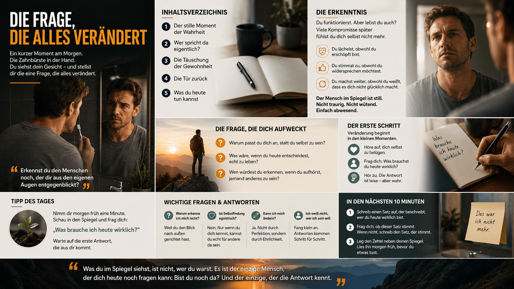 Infografik Die Frage, die alles verändert Infografik Die Frage, die alles verändert