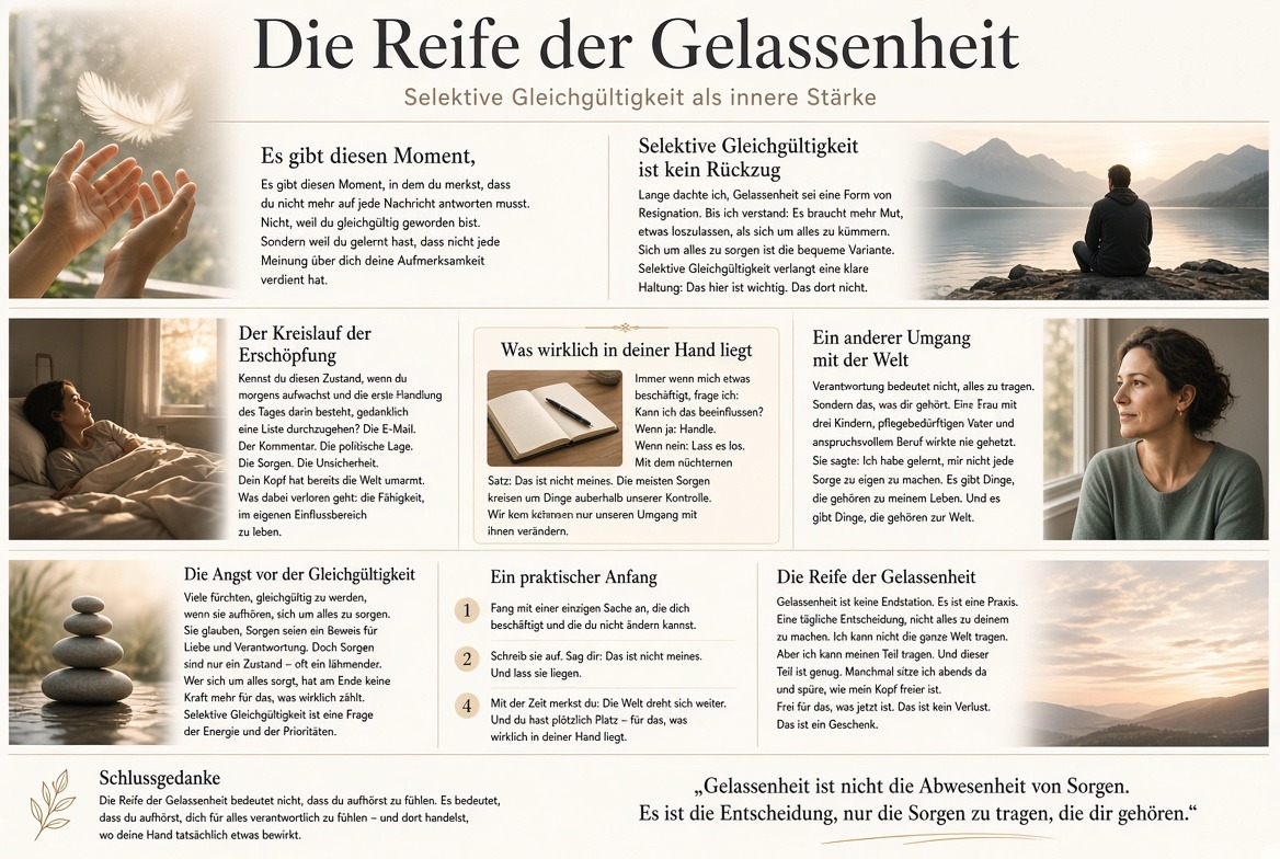 Infografik Die Reife der Gelassenheit Infografik Die Reife der Gelassenheit