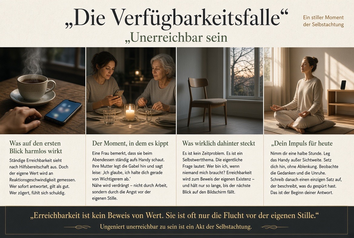 Infografik Die Verfügbarkeitsfalle Unerreichbar sein Infografik Die Verfügbarkeitsfalle Unerreichbar sein