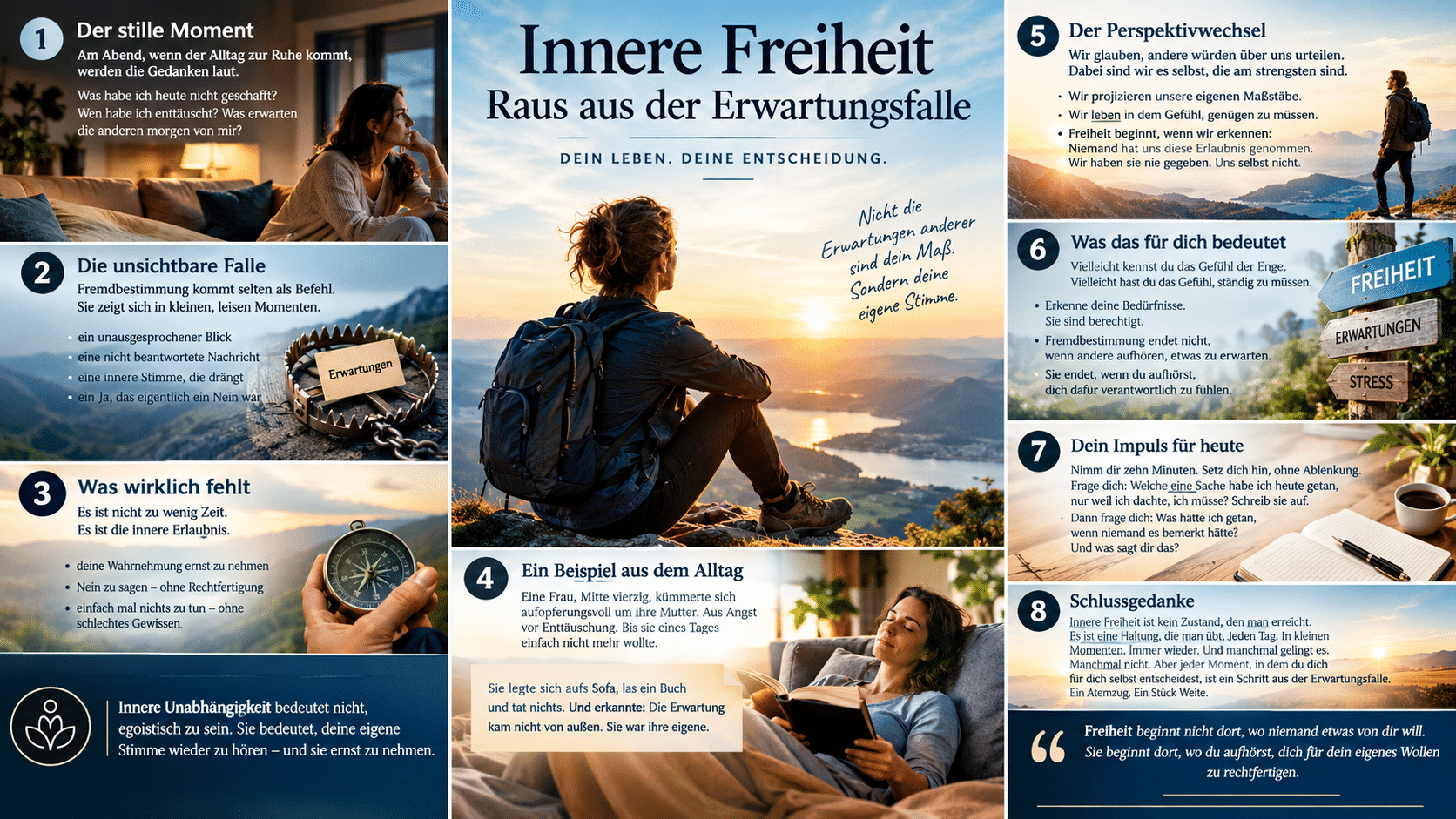 Infografik Innere Freiheit Raus aus der Erwartungsfalle Infografik Innere Freiheit Raus aus der Erwartungsfalle