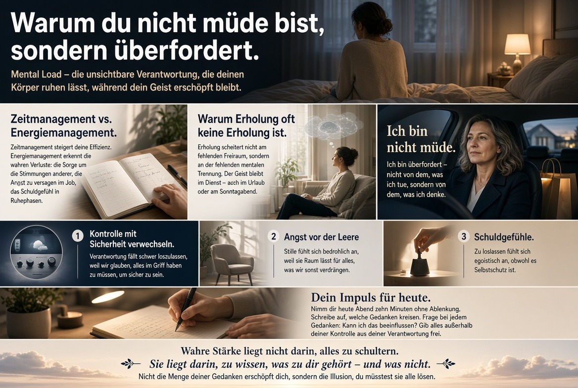 Infografik Warum du nicht müde bist, sondern überfordert (2) Infografik Warum du nicht müde bist, sondern überfordert (2)