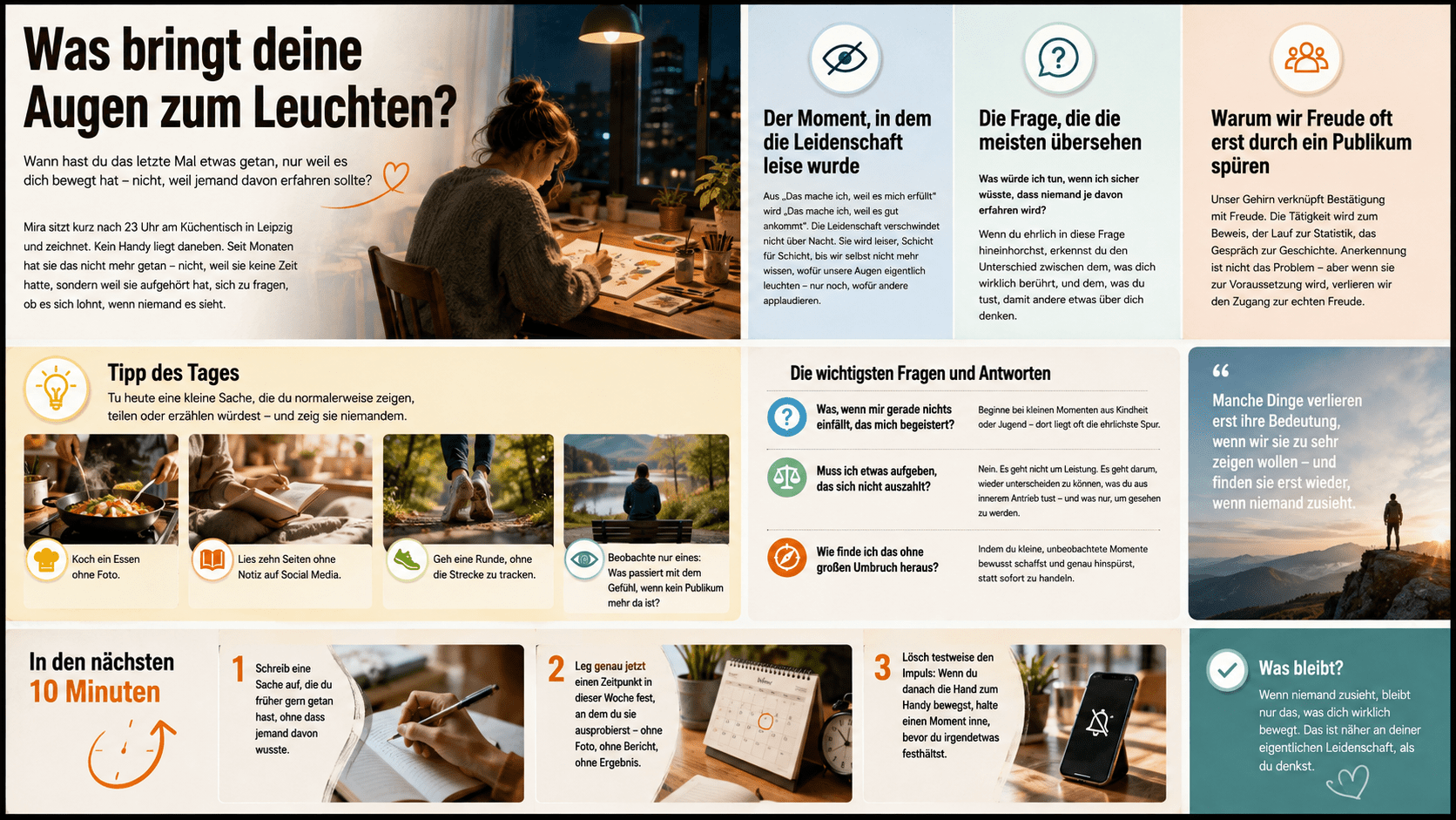 Infografik Was bringt deine Augen zum Leuchten Infografik Was bringt deine Augen zum Leuchten