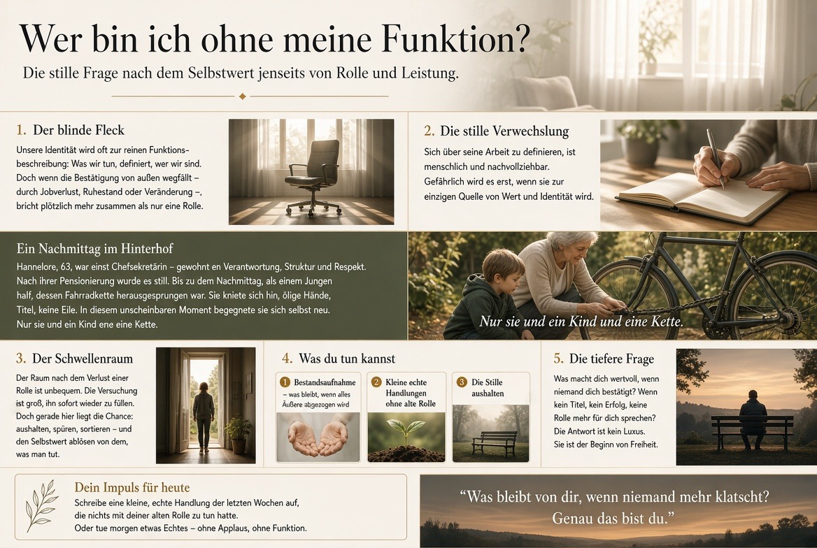 Infografik Wer bin ich ohne meine Funktion Infografik Wer bin ich ohne meine Funktion