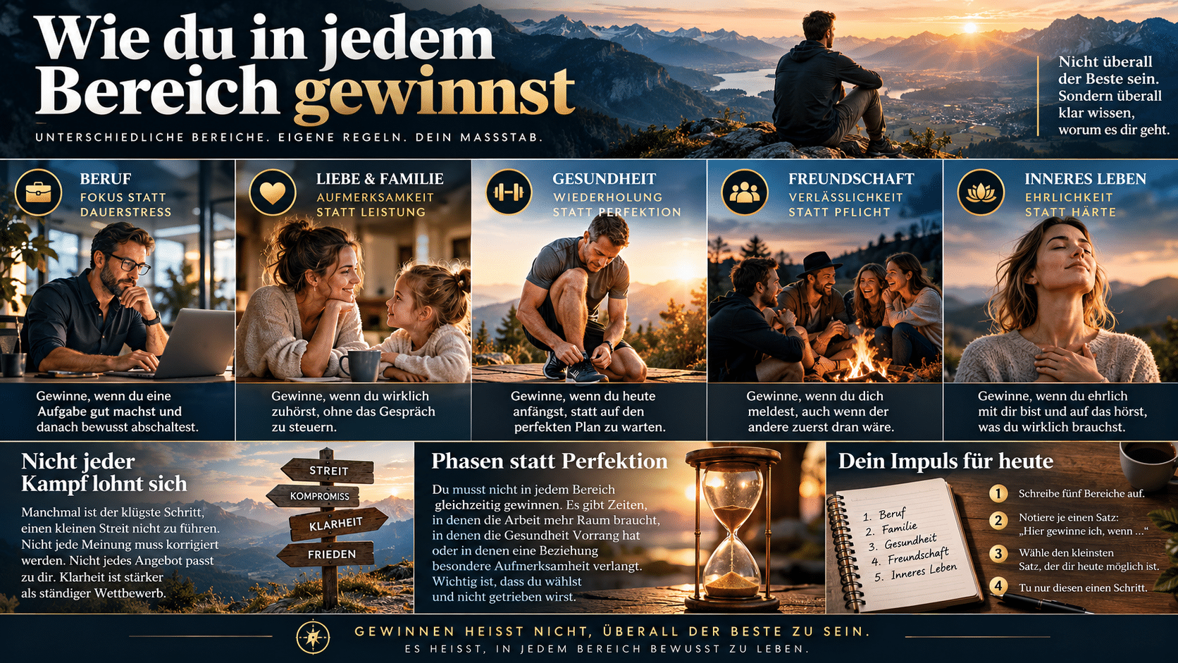 Bewusst gewinnen in jedem Lebensbereich