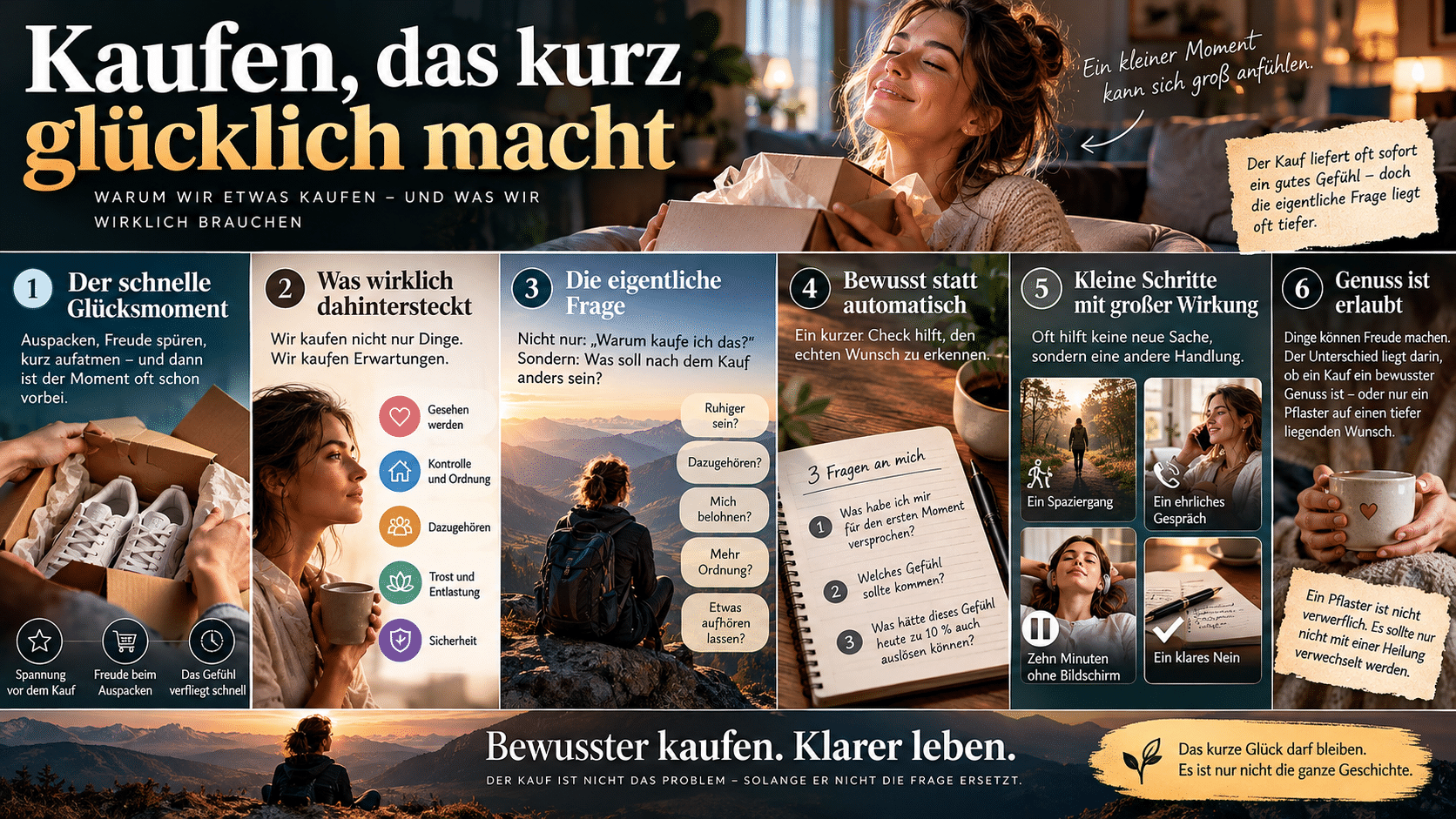 Bewusst kaufen, klarer leben