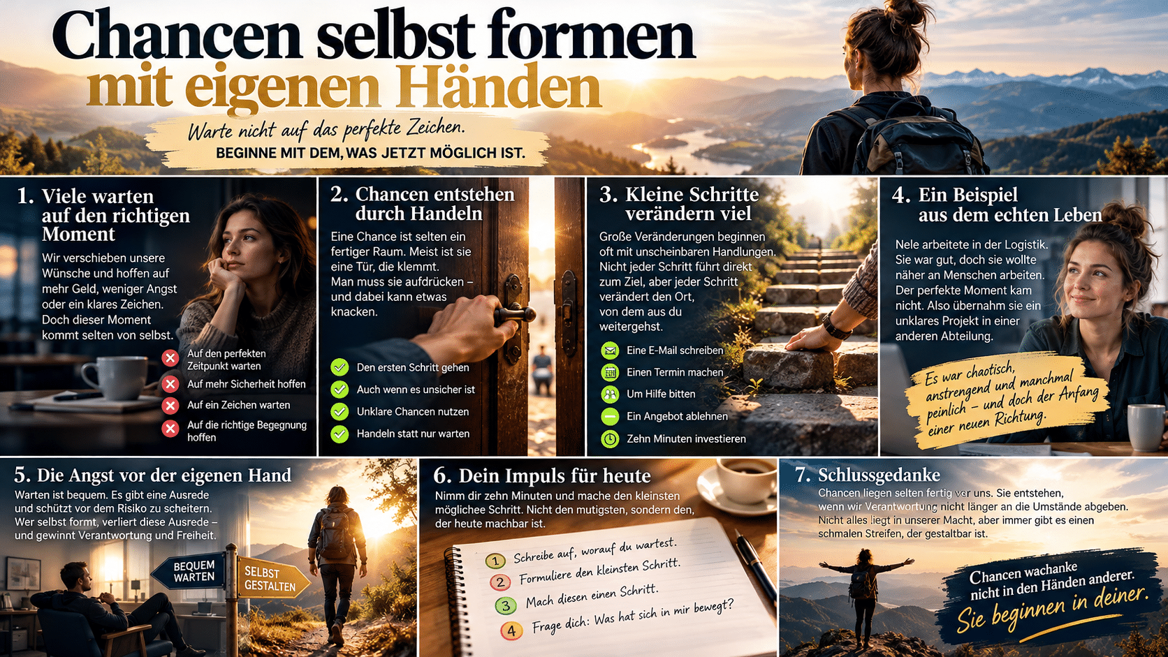 Chancen selbst formen Schritte zur Veränderung