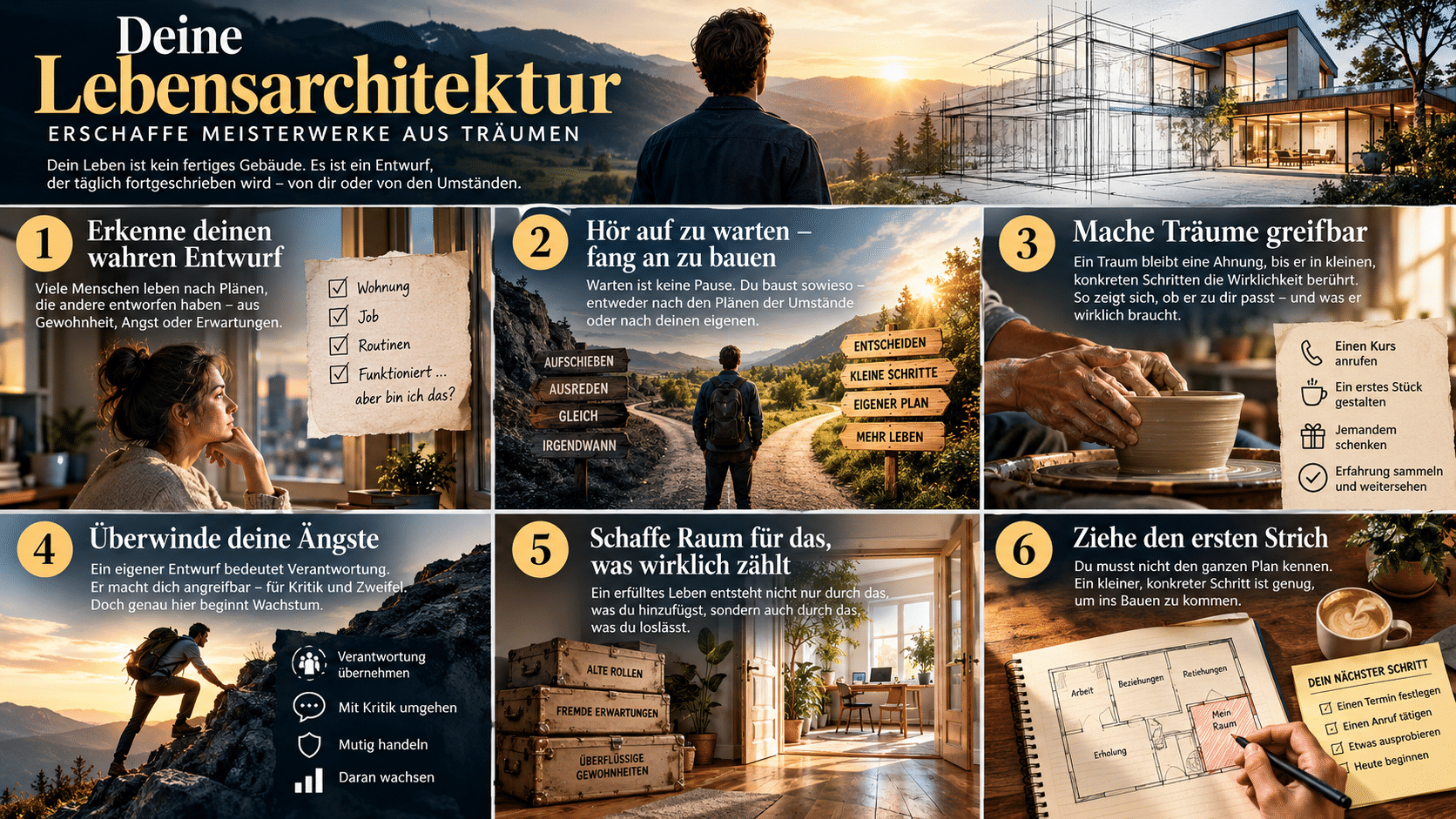 Deine Lebensarchitektur Sechs Schritte zum eigenen Entwurf