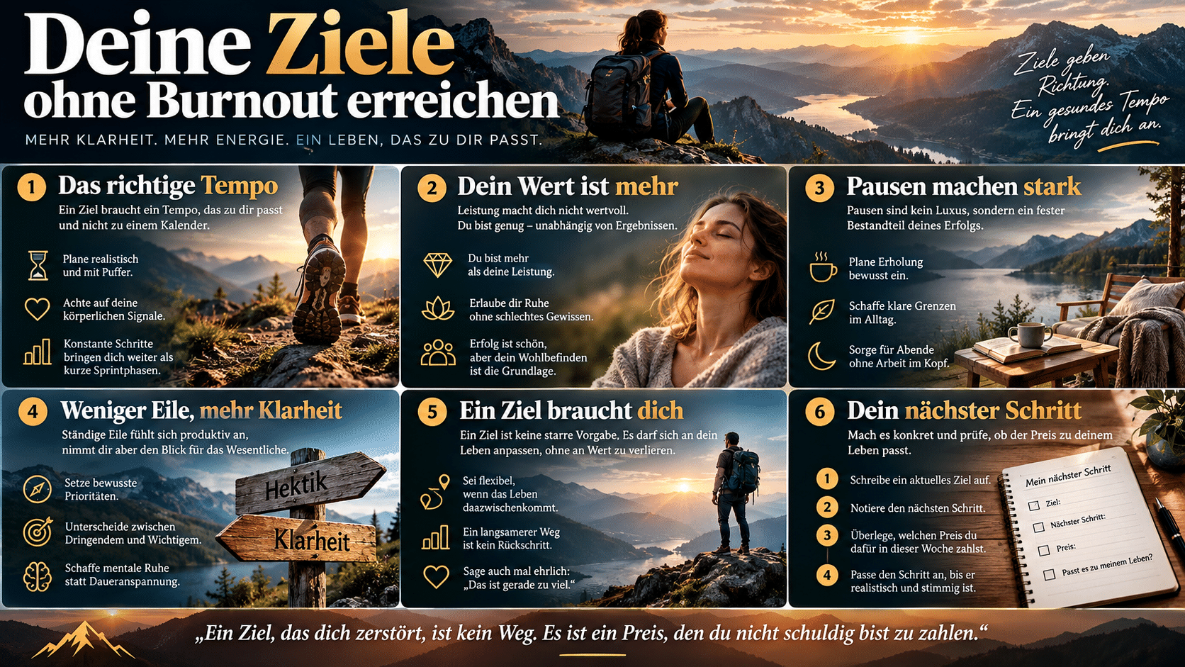 Deine Ziele ohne Burnout erreichen