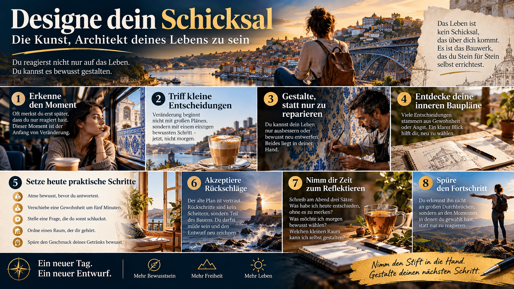 Designe dein Schicksal Dein Lebensentwurf