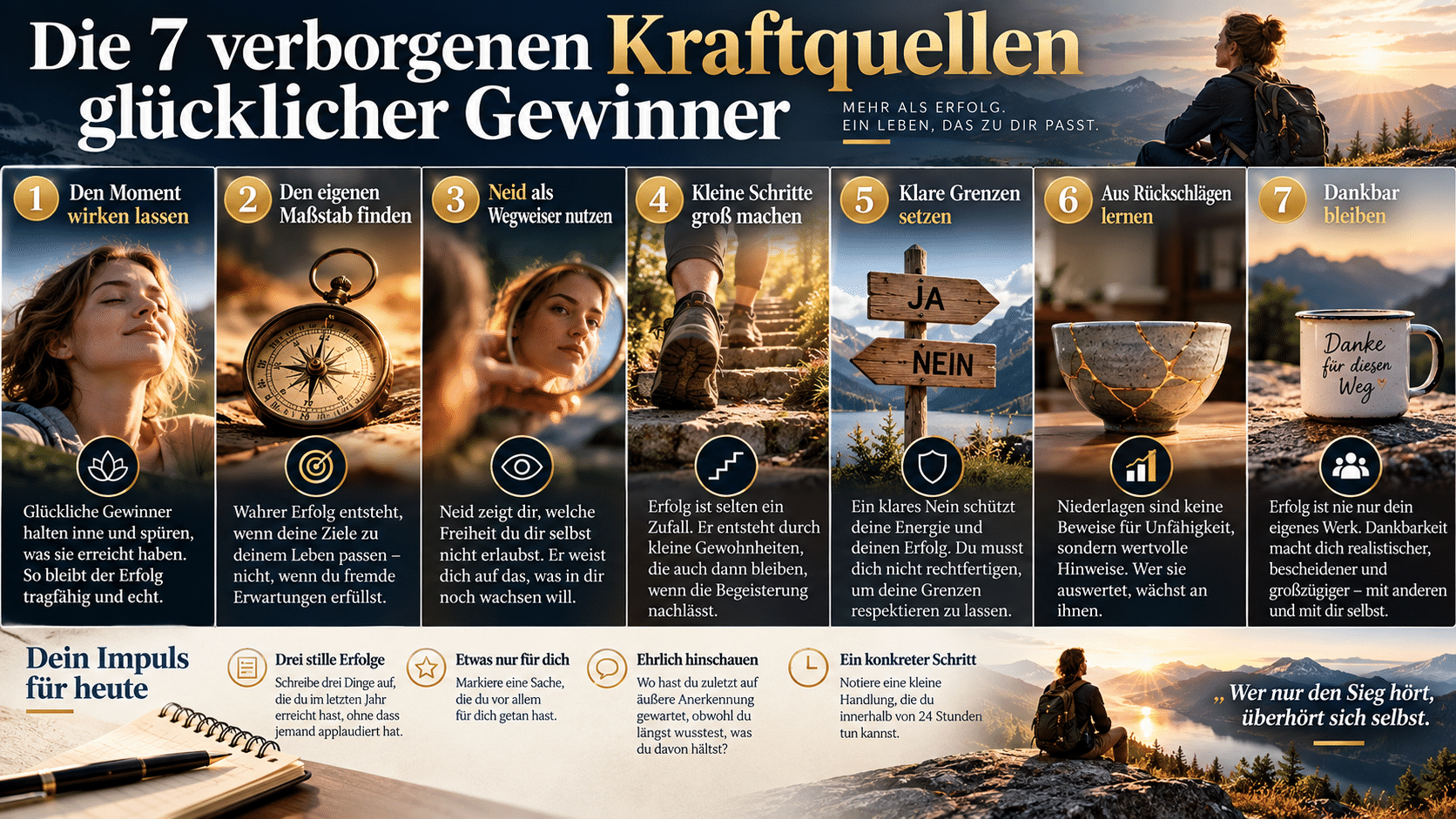 Die 7 verborgenen Kraftquellen des Erfolgs