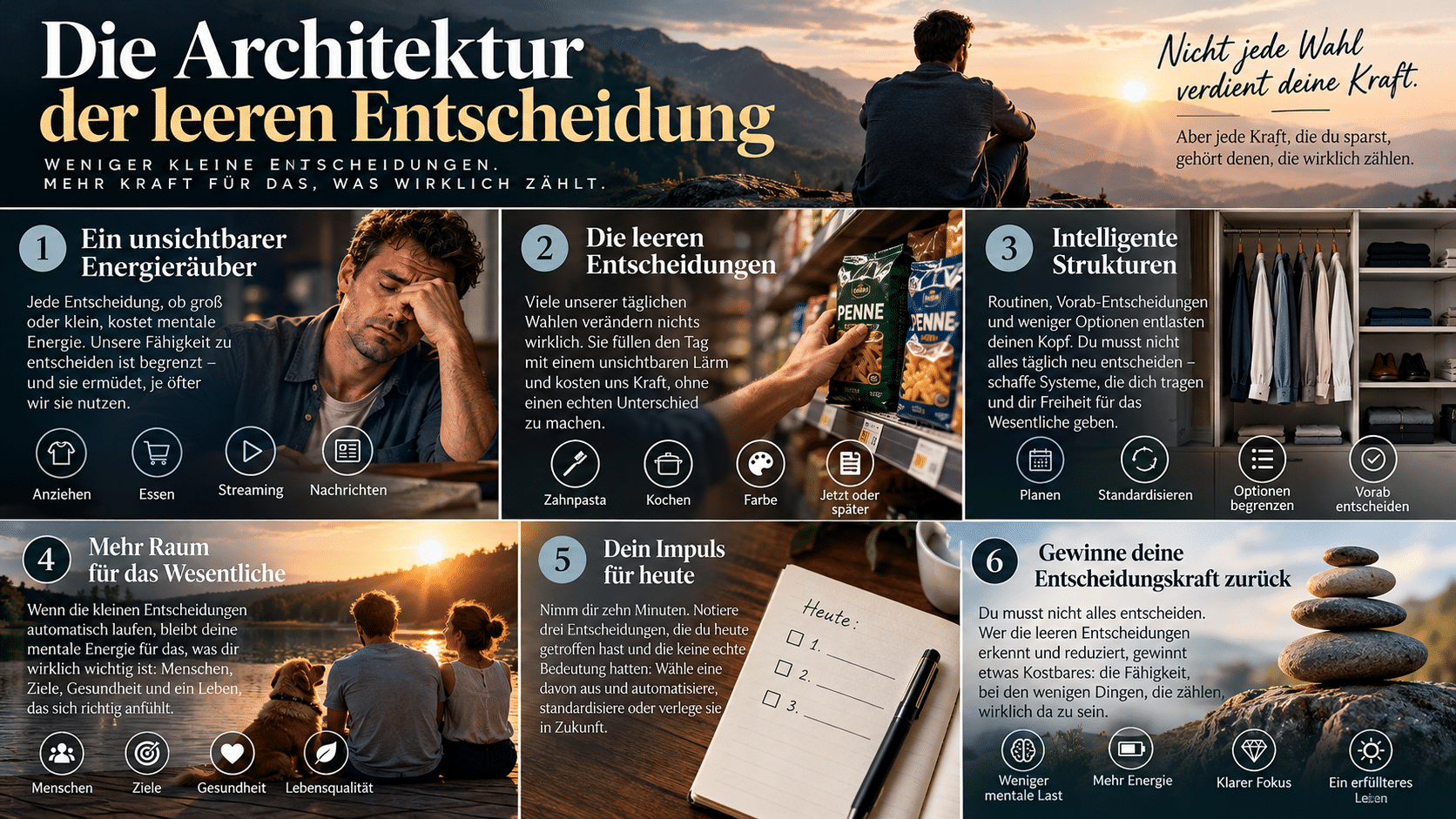 Die Architektur bewusster Entscheidungen