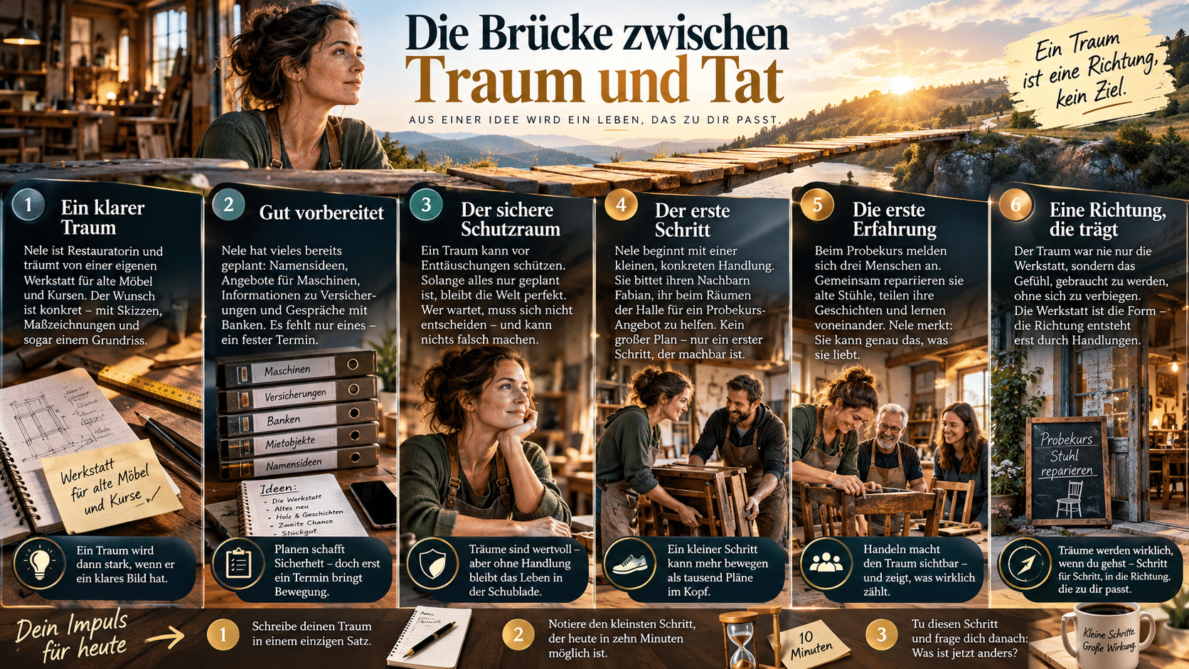 Die Brücke zwischen Traum und Tat