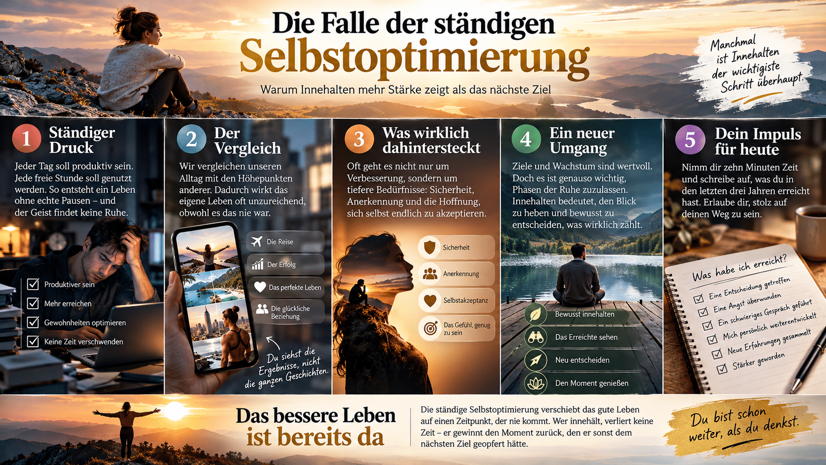 Die Falle der Selbstoptimierung