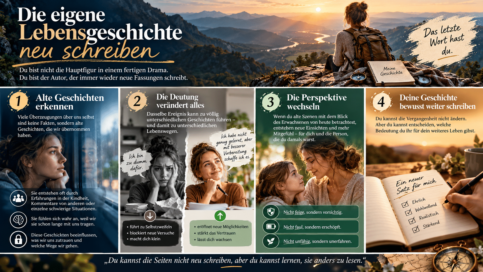 Die eigene Lebensgeschichte neu schreiben