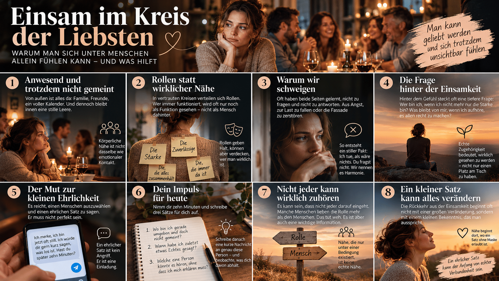 Einsam im Kreis der Liebsten Wege zu echter Nähe