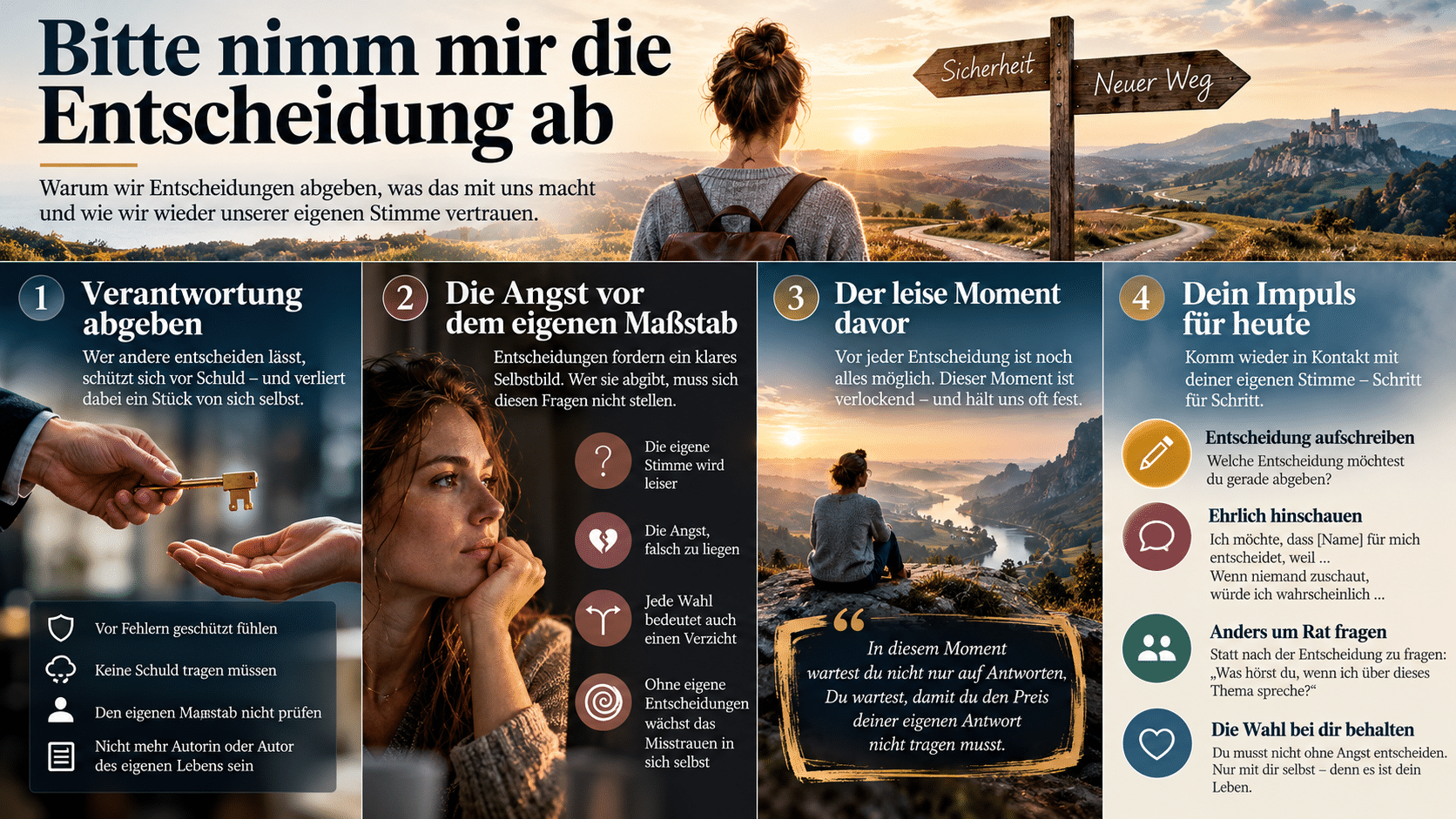 Entscheidungen selbstbewusst treffen