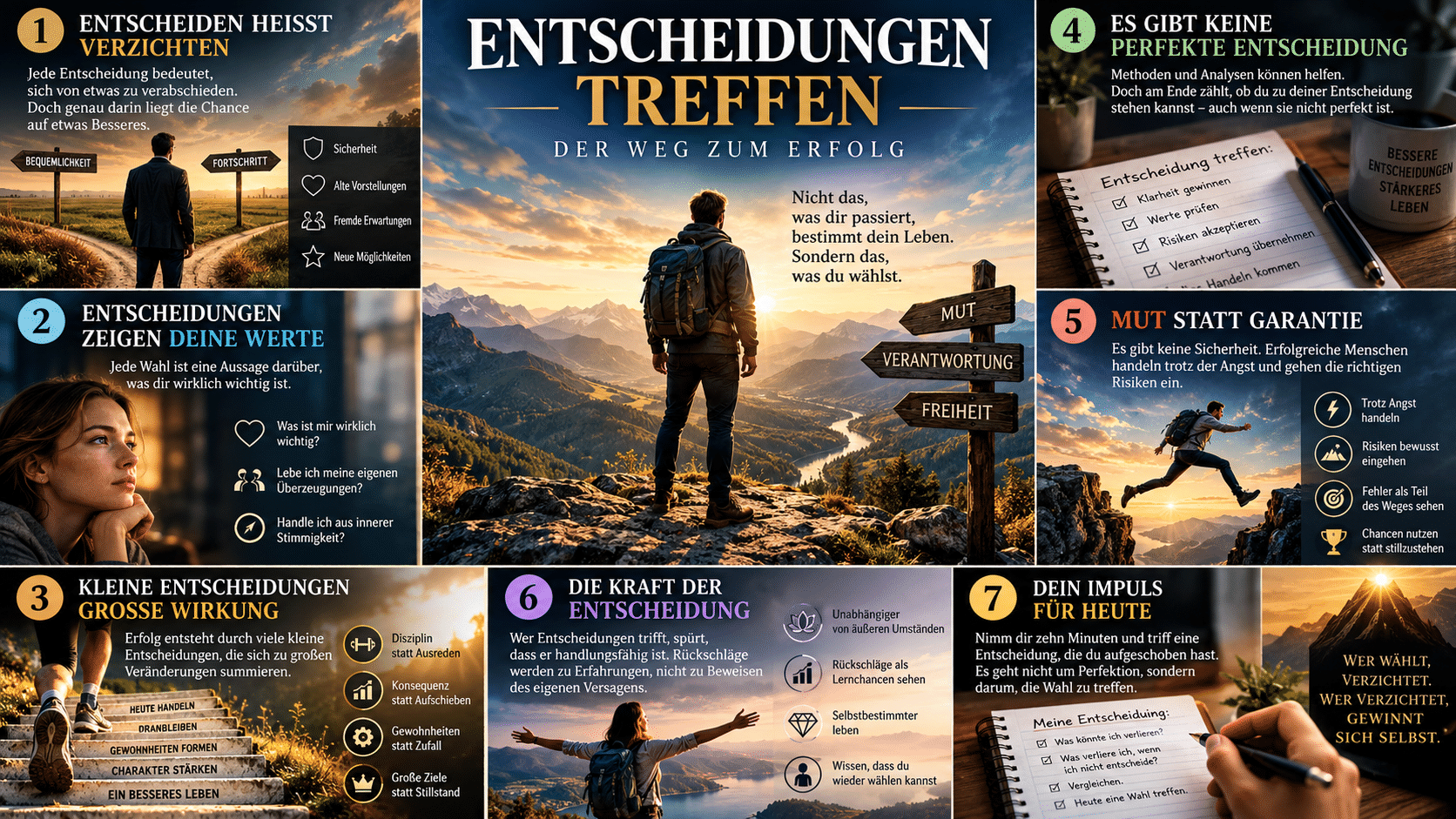 Entscheidungen Der Weg zum Erfolg