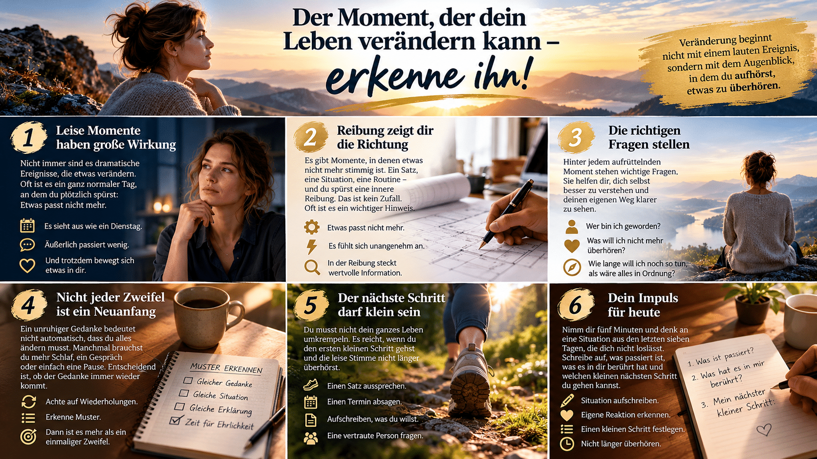 Erkenne den Moment der Veränderung