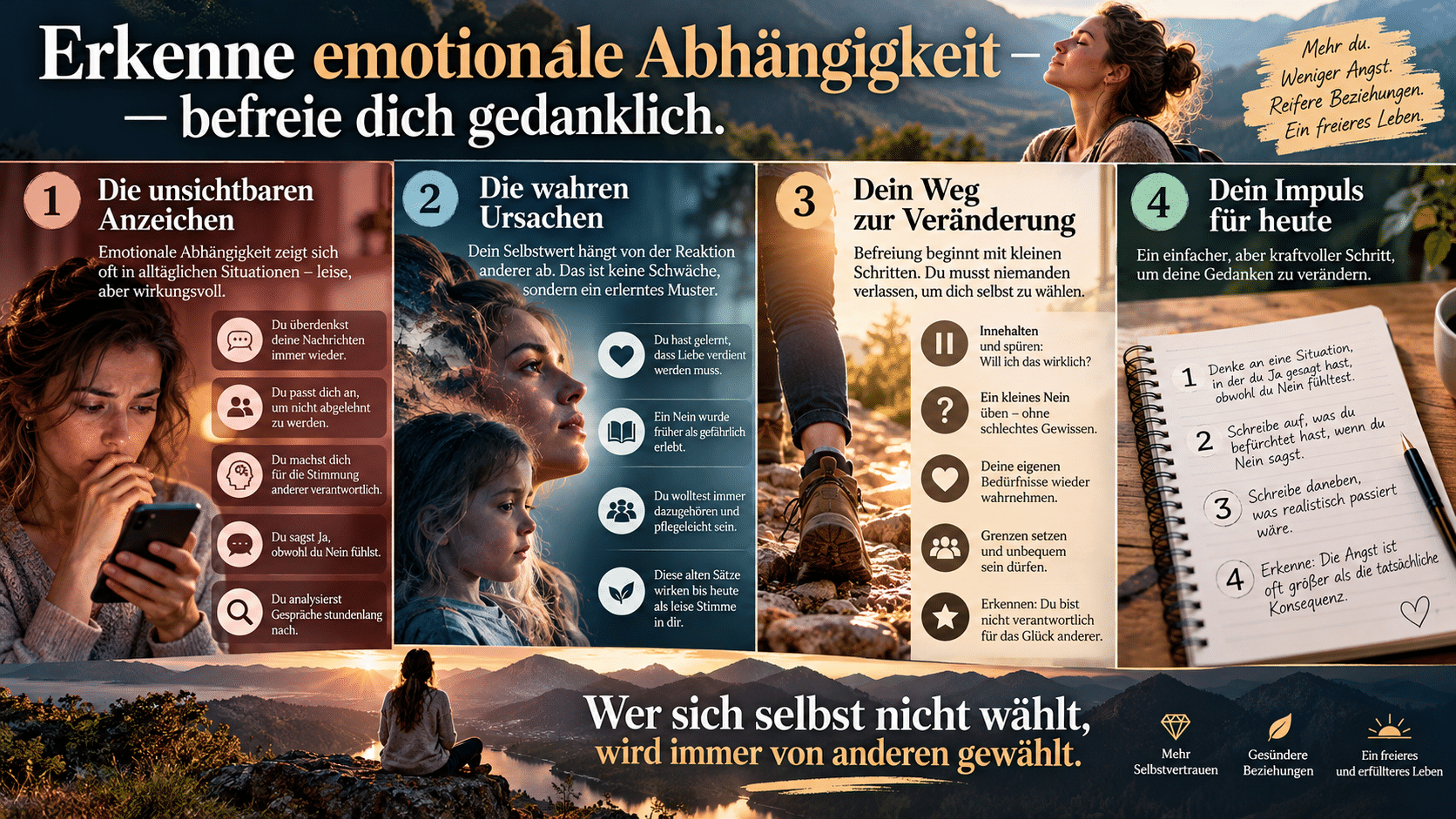 Erkenne emotionale Abhängigkeit – befreie dich