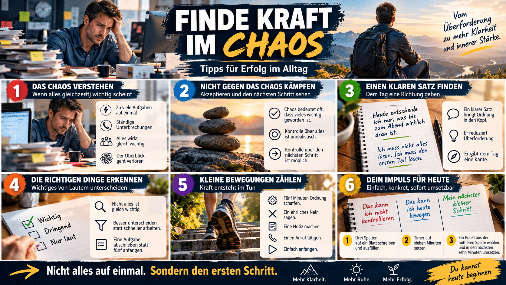 Finde Kraft im Chaos Erfolgswegweiser Finde Kraft im Chaos Erfolgswegweiser
