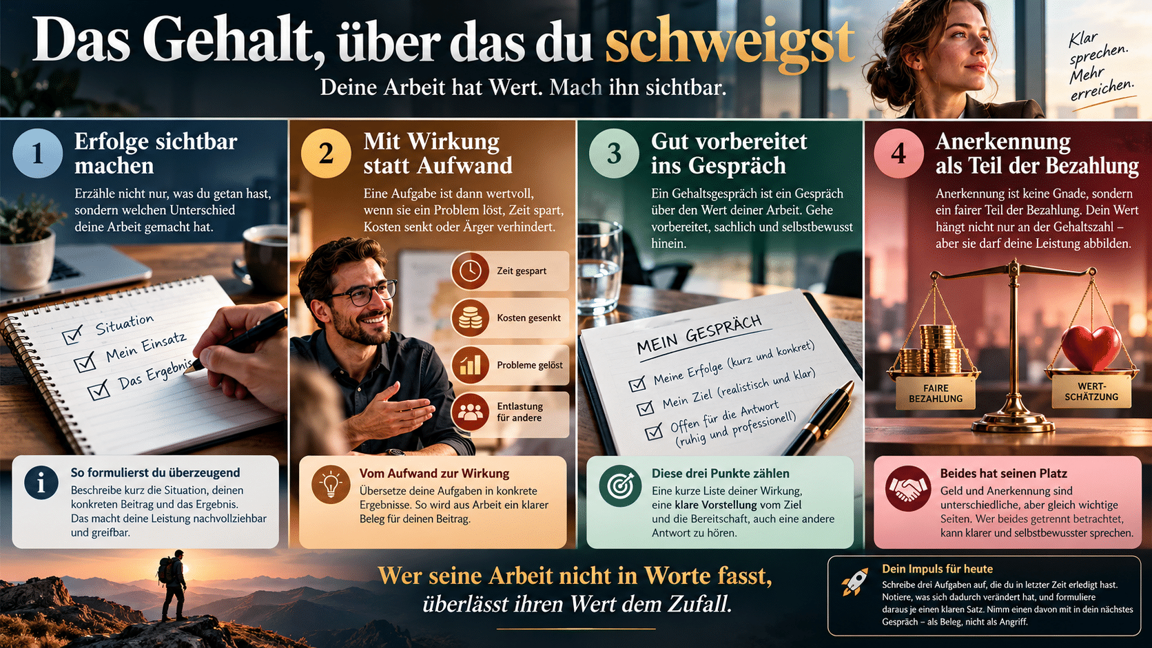 Gehaltsgespräch Deinen Wert sichtbar machen Gehaltsgespräch Deinen Wert sichtbar machen