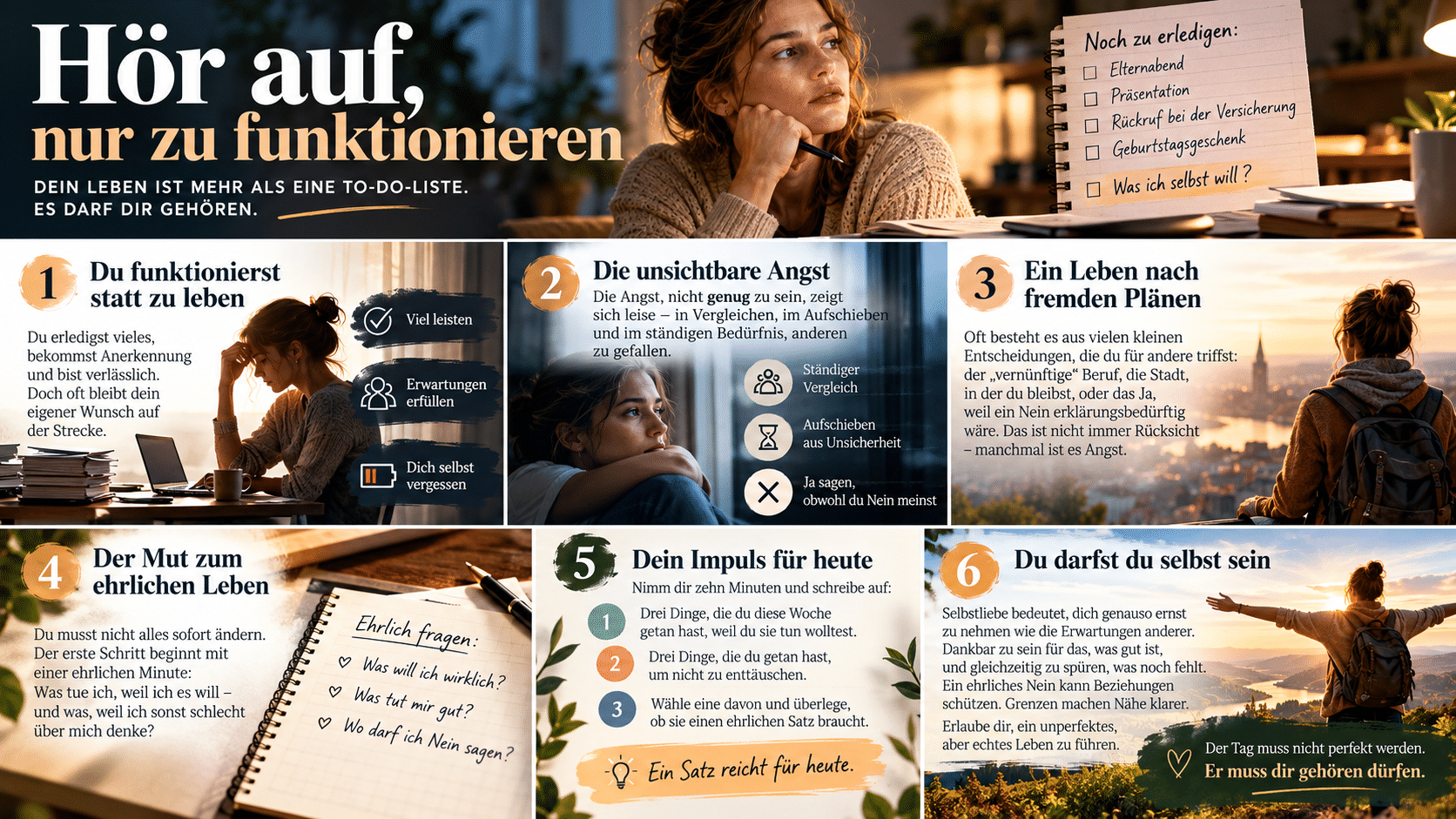 Hör auf zu funktionieren – lebe dein Leben