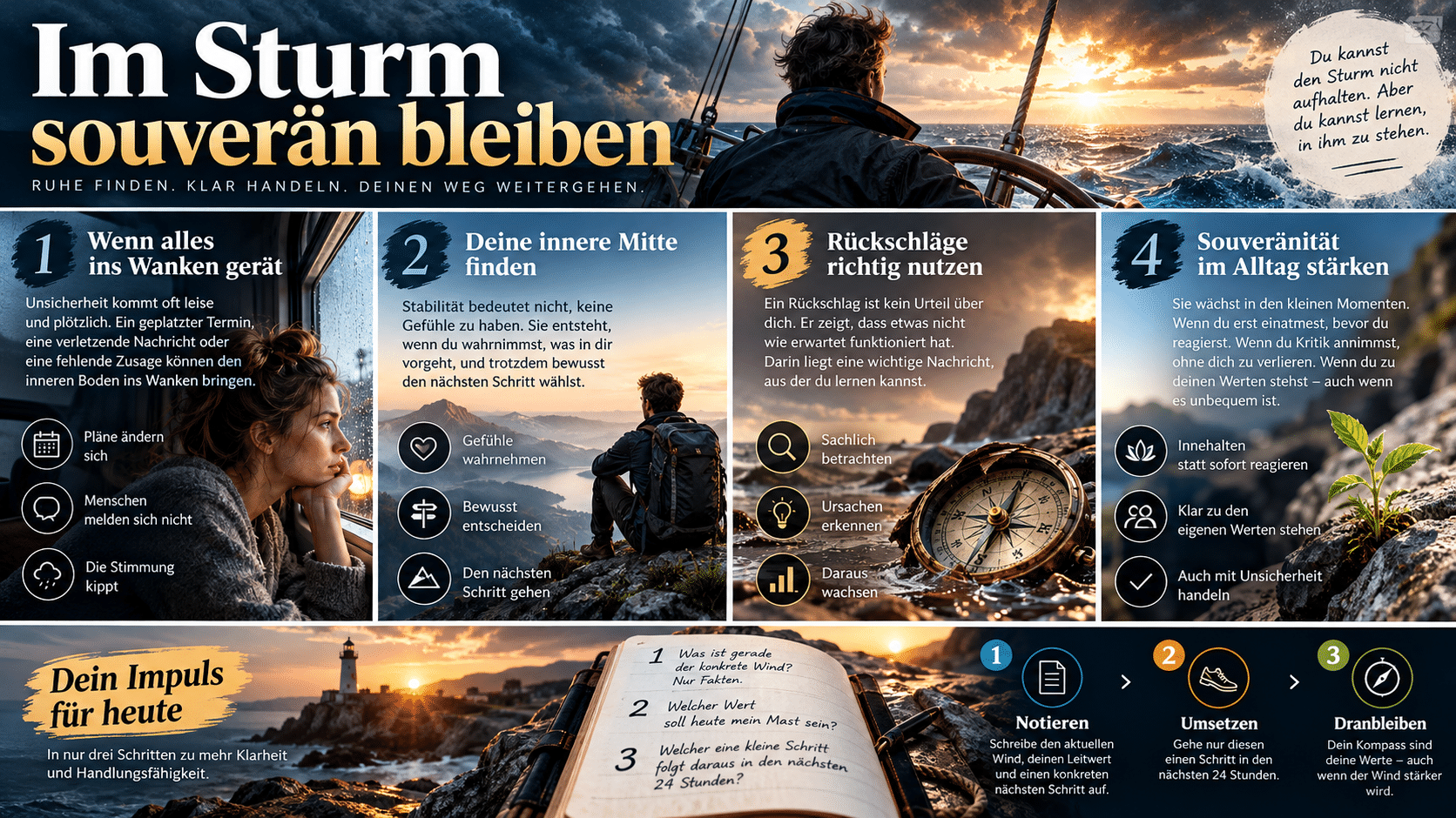 Im Sturm souverän bleiben