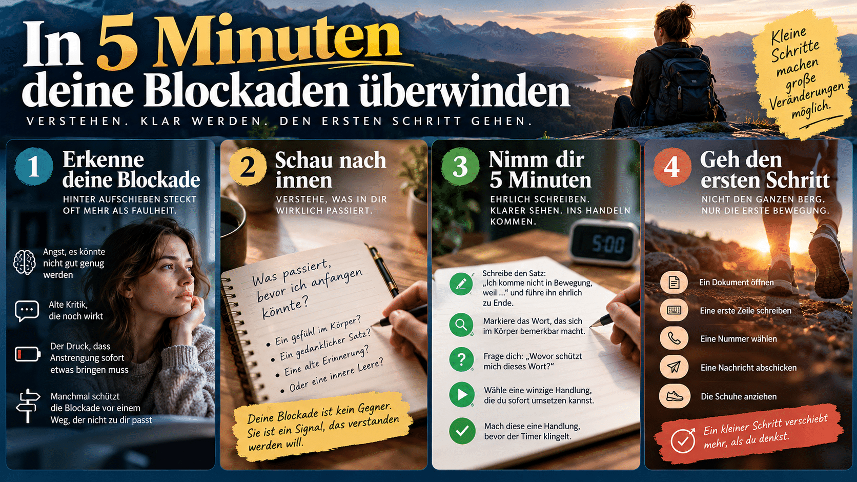In 5 Minuten Blockaden überwinden