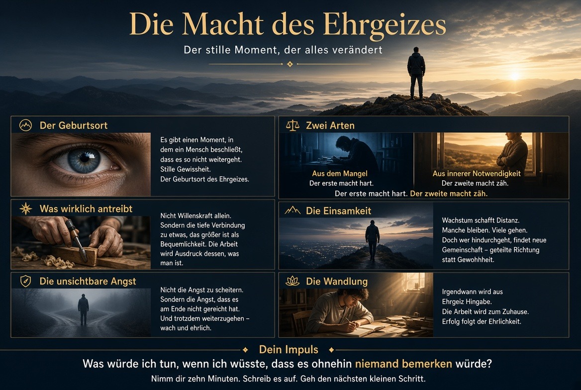 Infografik Die Macht des Ehrgeizes Infografik Die Macht des Ehrgeizes