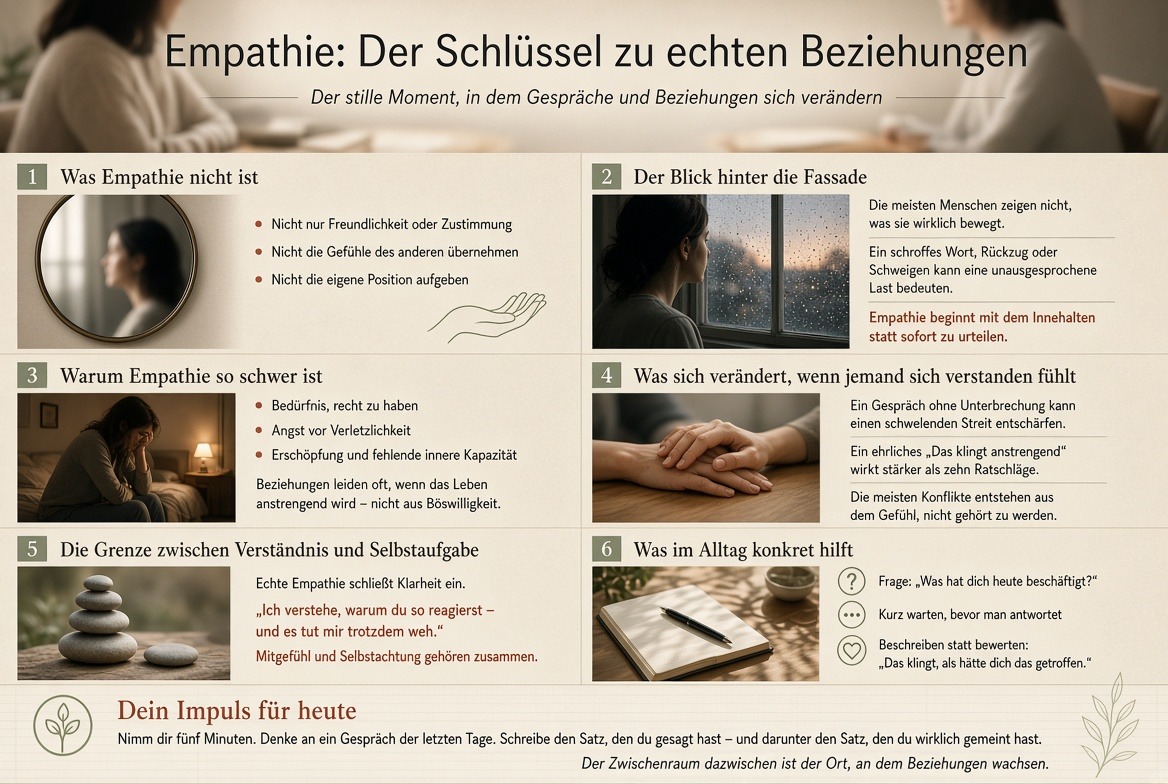 Infografik Empathie Der Schlüssel zu echten Beziehungen Infografik Empathie Der Schlüssel zu echten Beziehungen