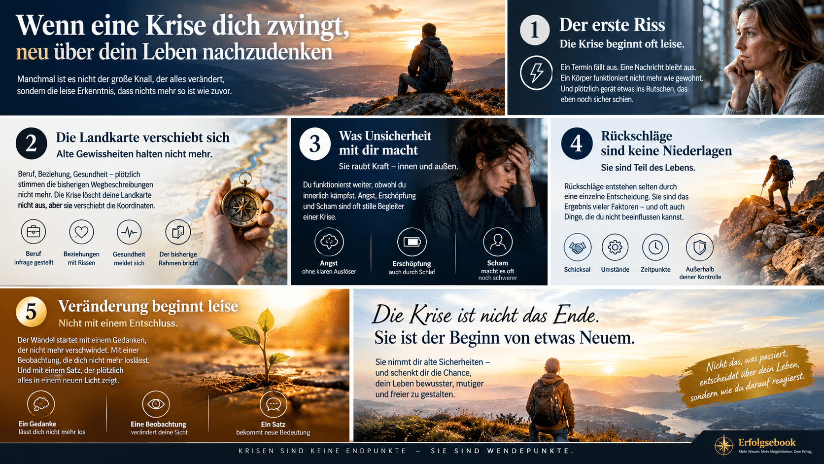 Infografik Krisen als Wendepunkte des Lebens Infografik Krisen als Wendepunkte des Lebens