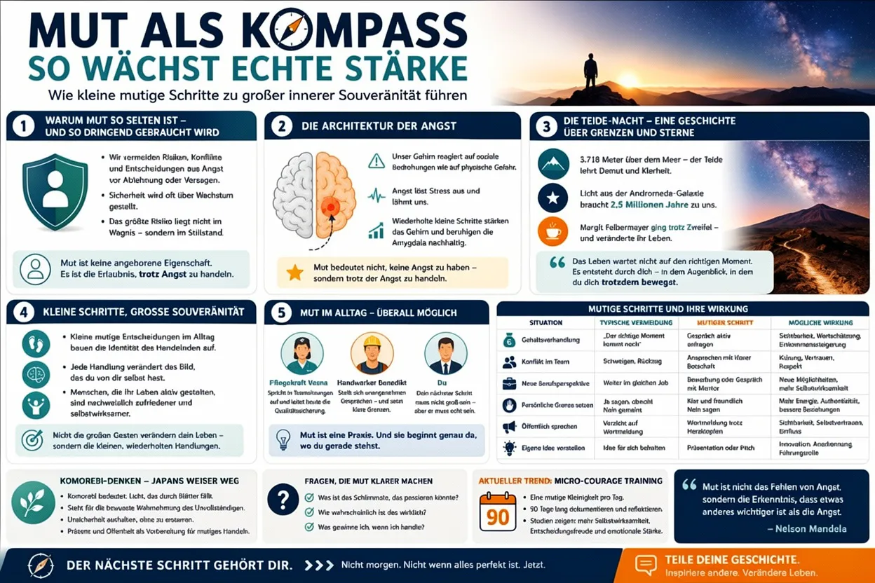 Infografik Mut als Kompass So waechst echte Staerke
