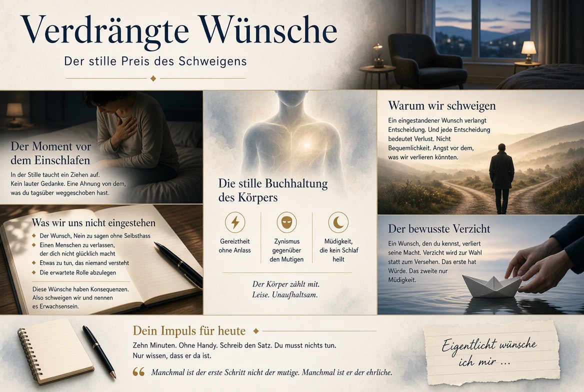 Infografik Verdrängte Wünsche Infografik Verdrängte Wünsche