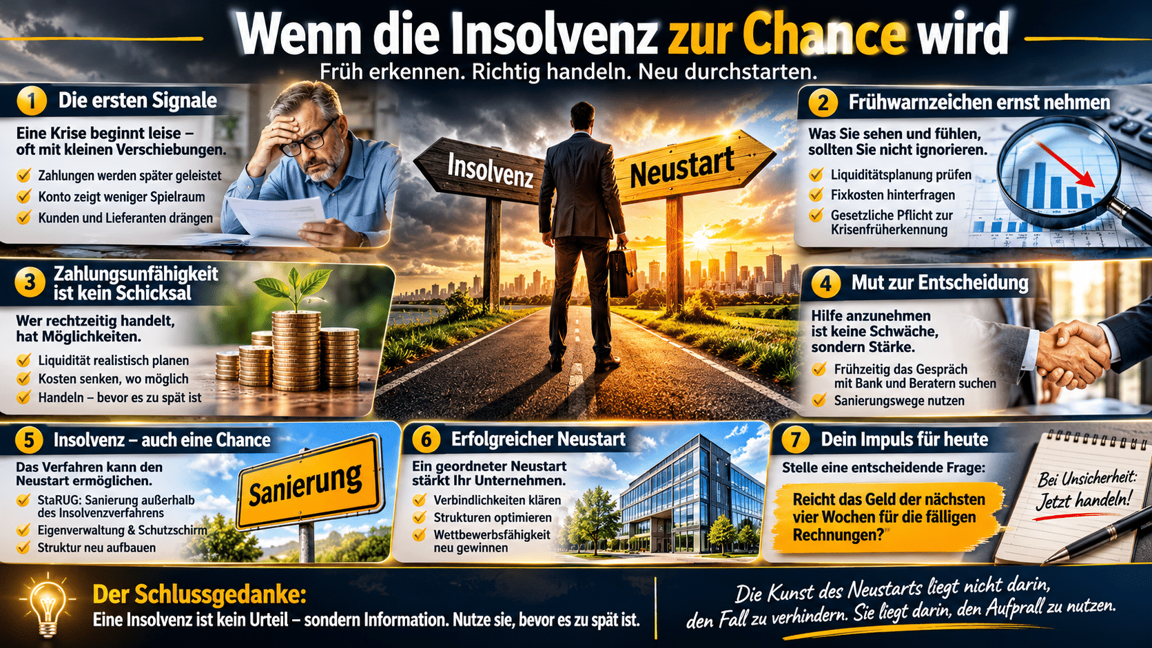 Insolvenz als Chance zum Neustart Insolvenz als Chance zum Neustart
