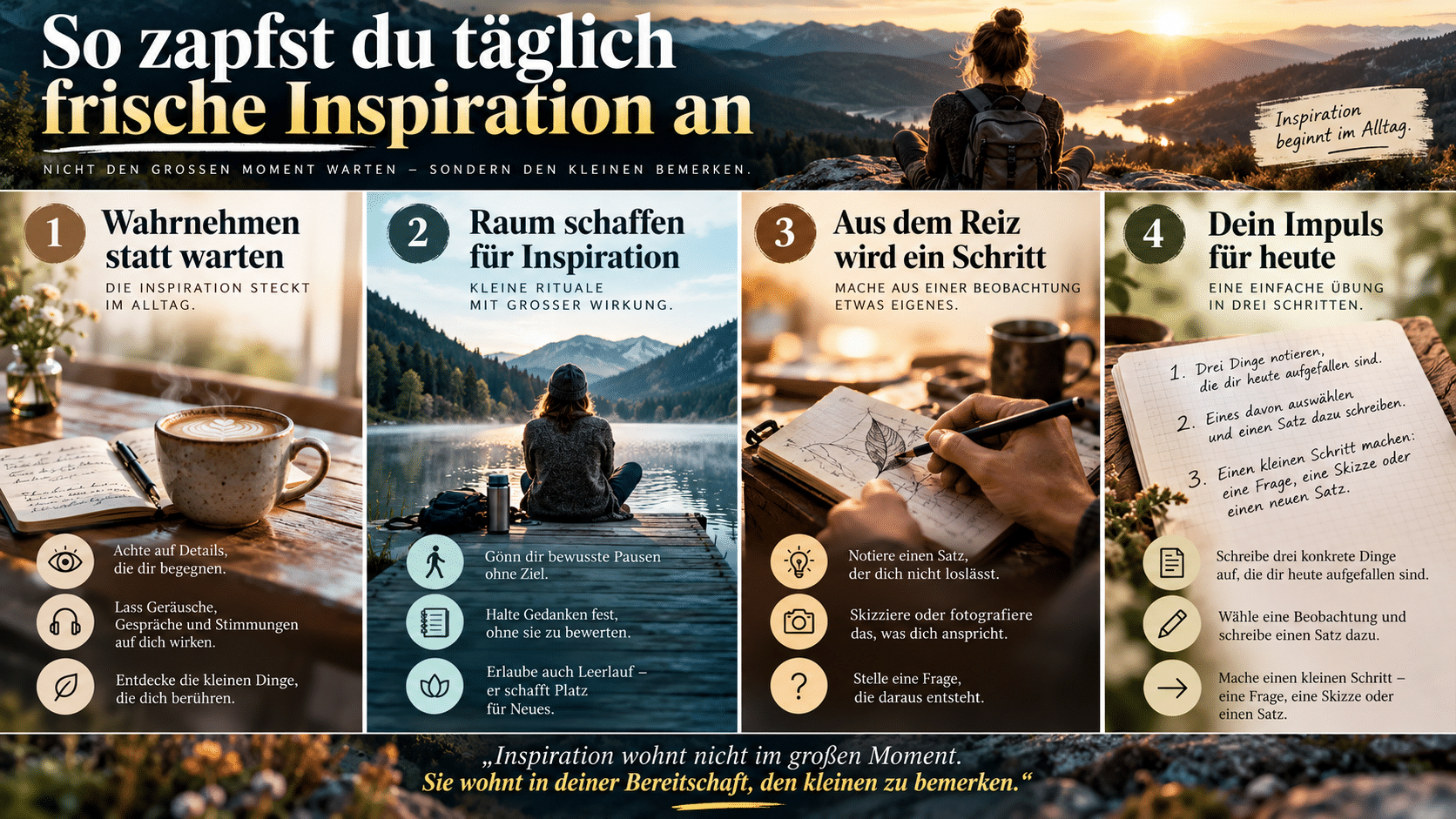 Inspiration im kleinen Moment