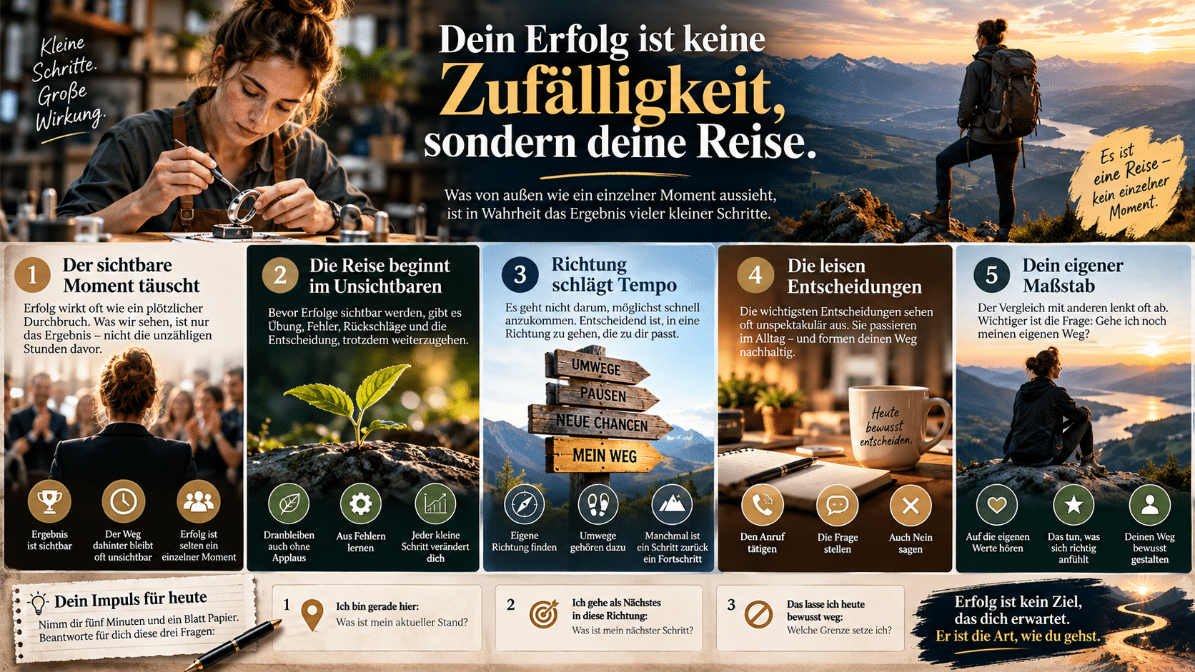 Kleine Schritte, große Wirkung Kleine Schritte, große Wirkung