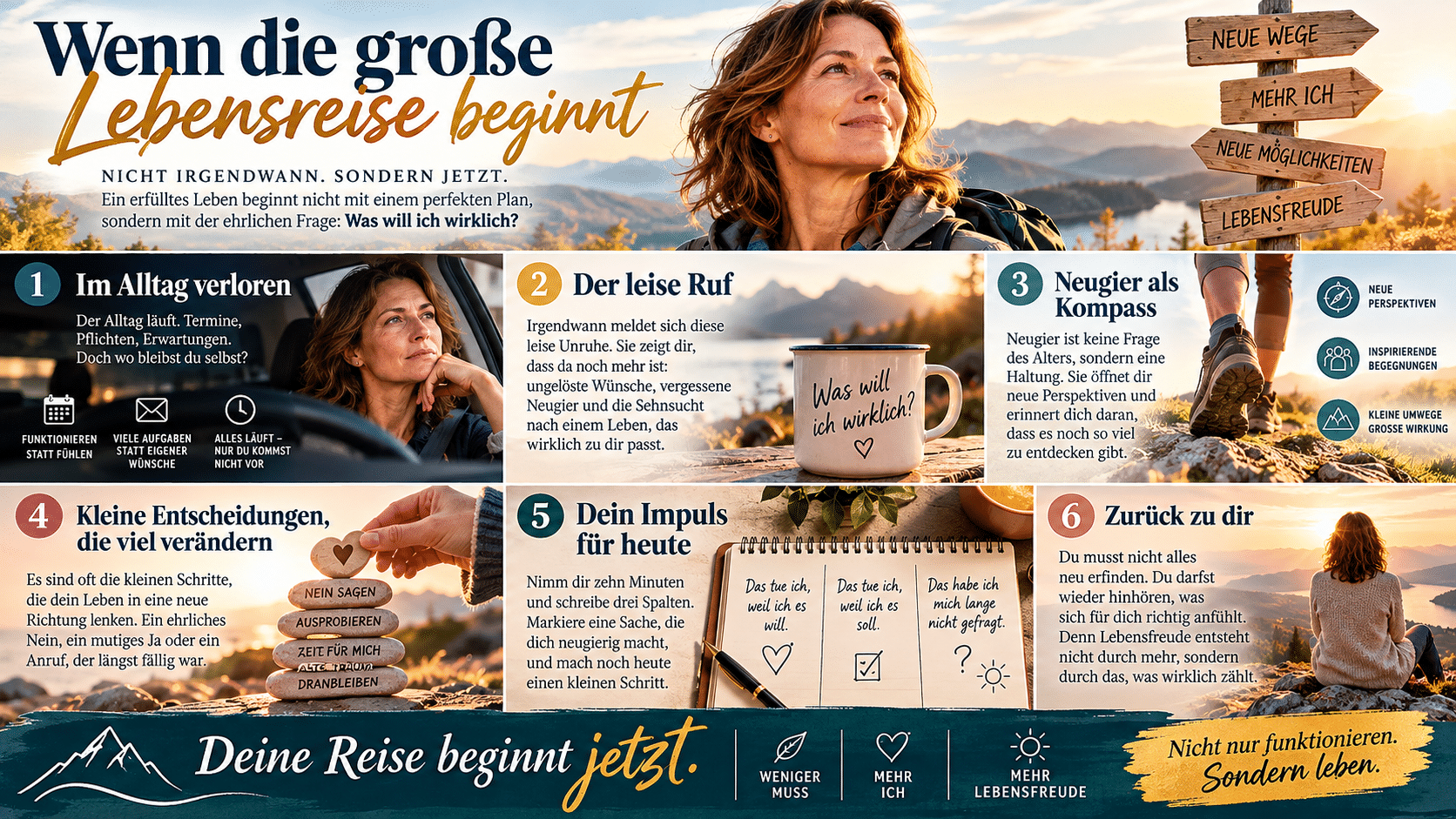Lebensreise beginnt jetzt