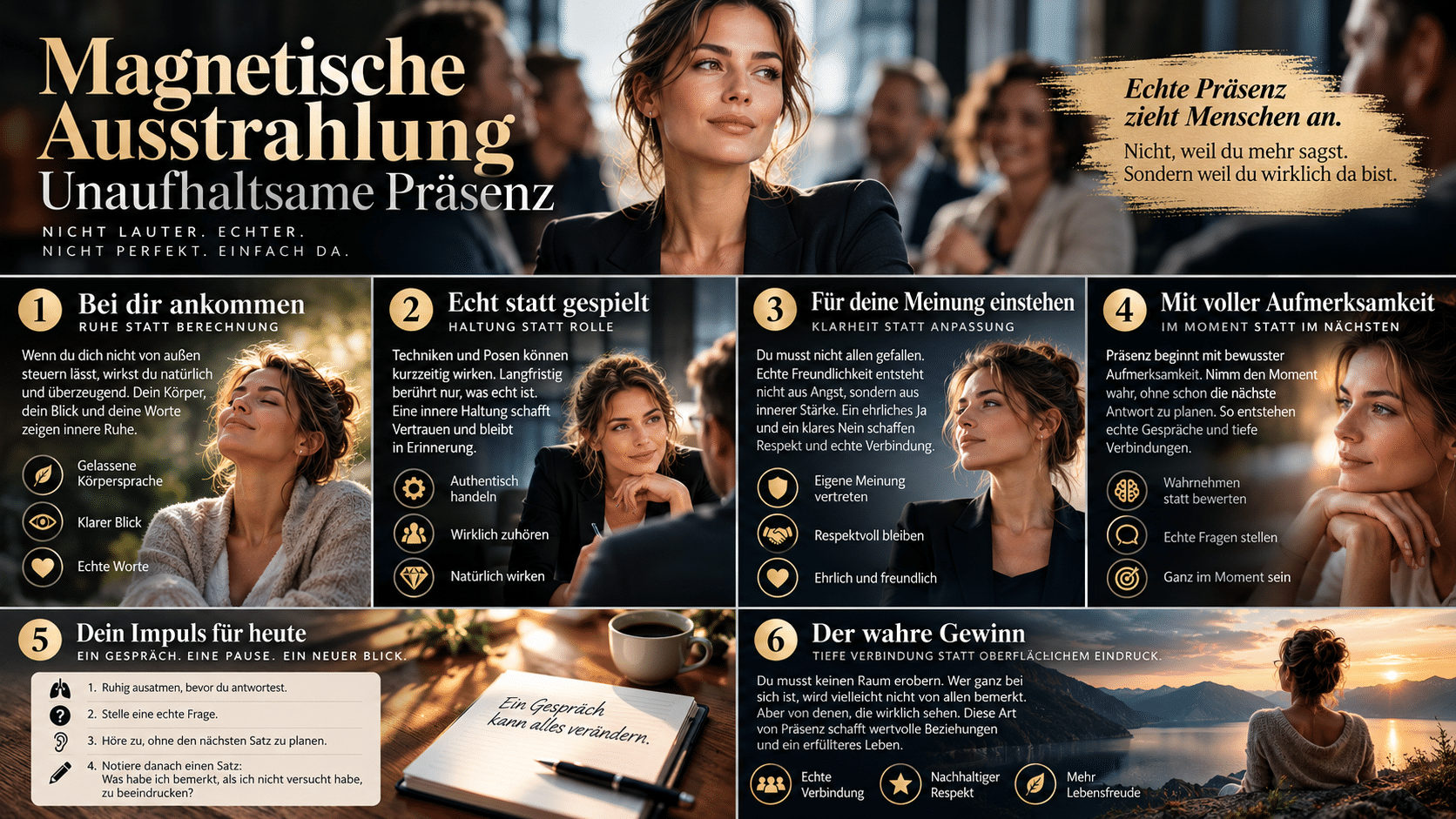 Magnetische Ausstrahlung Echte Präsenz