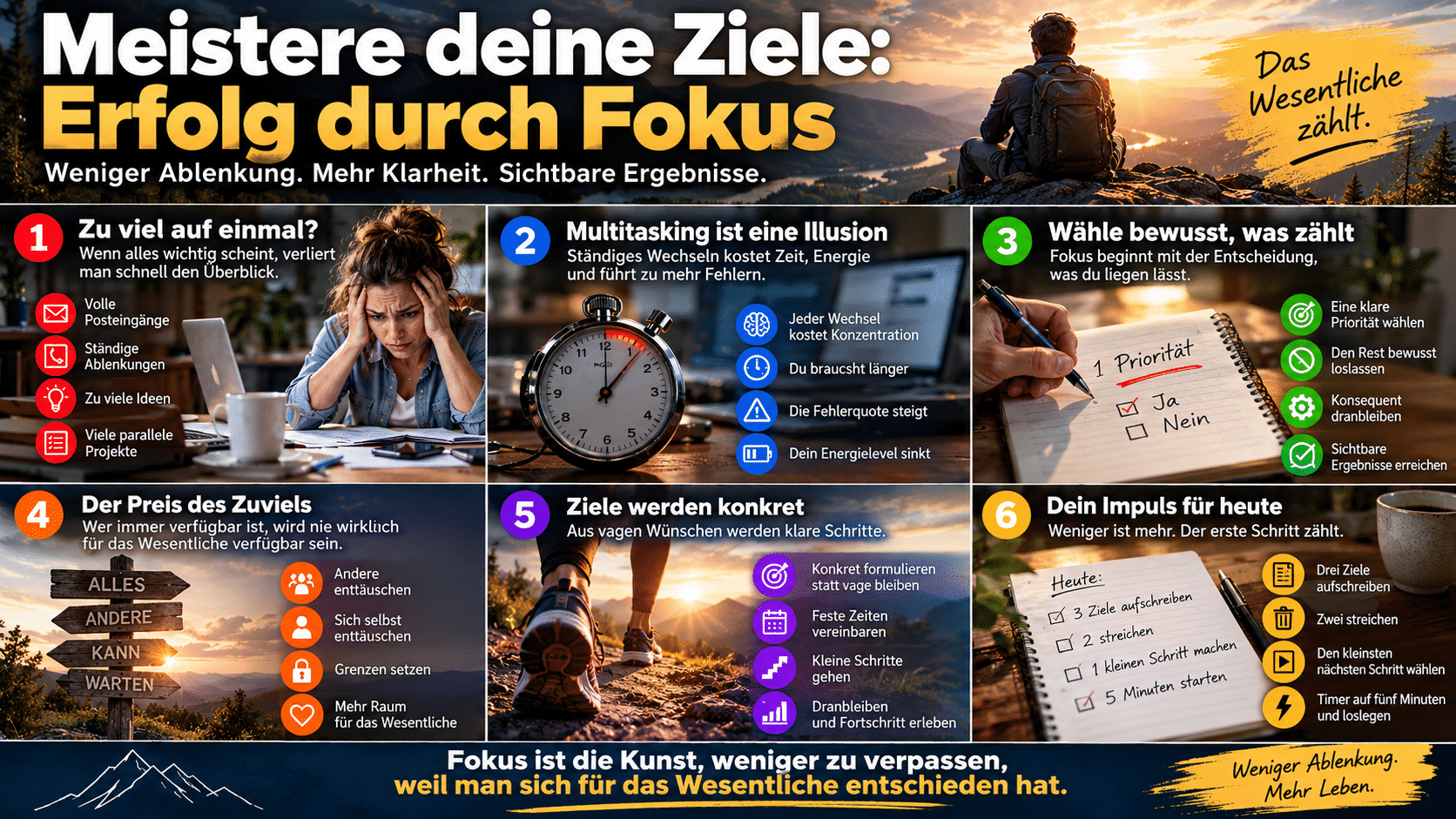 Meistere deine Ziele Fokus und Erfolg