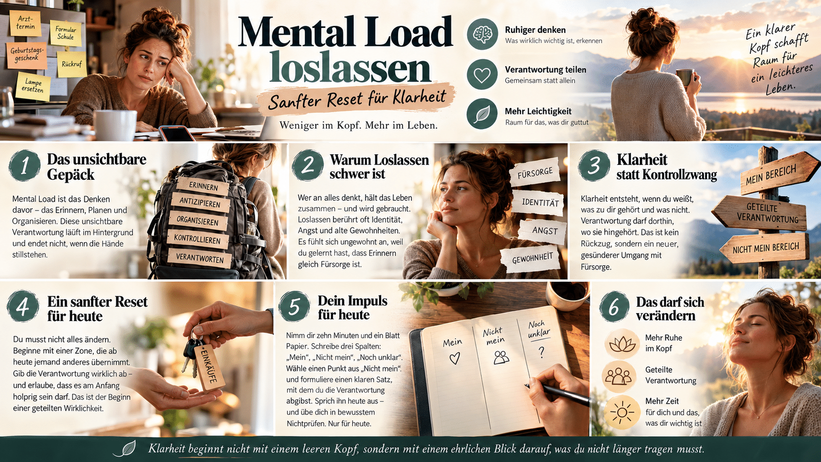 Mental Load loslassen Sanfter Reset