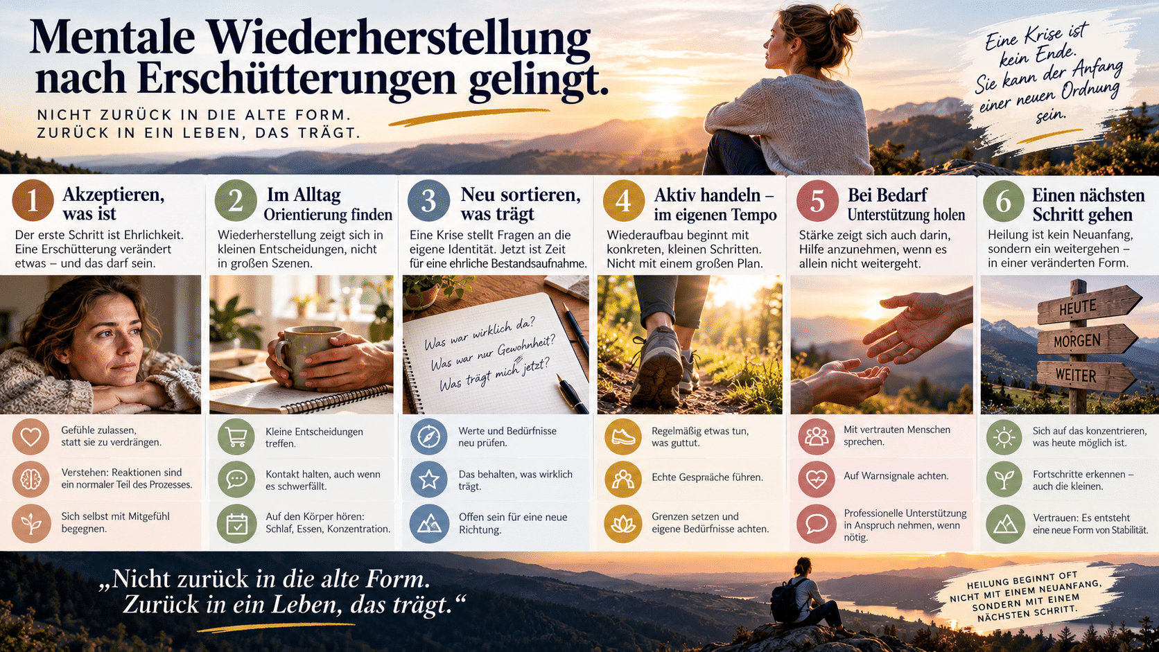 Mentale Heilung in sechs Schritten Mentale Heilung in sechs Schritten