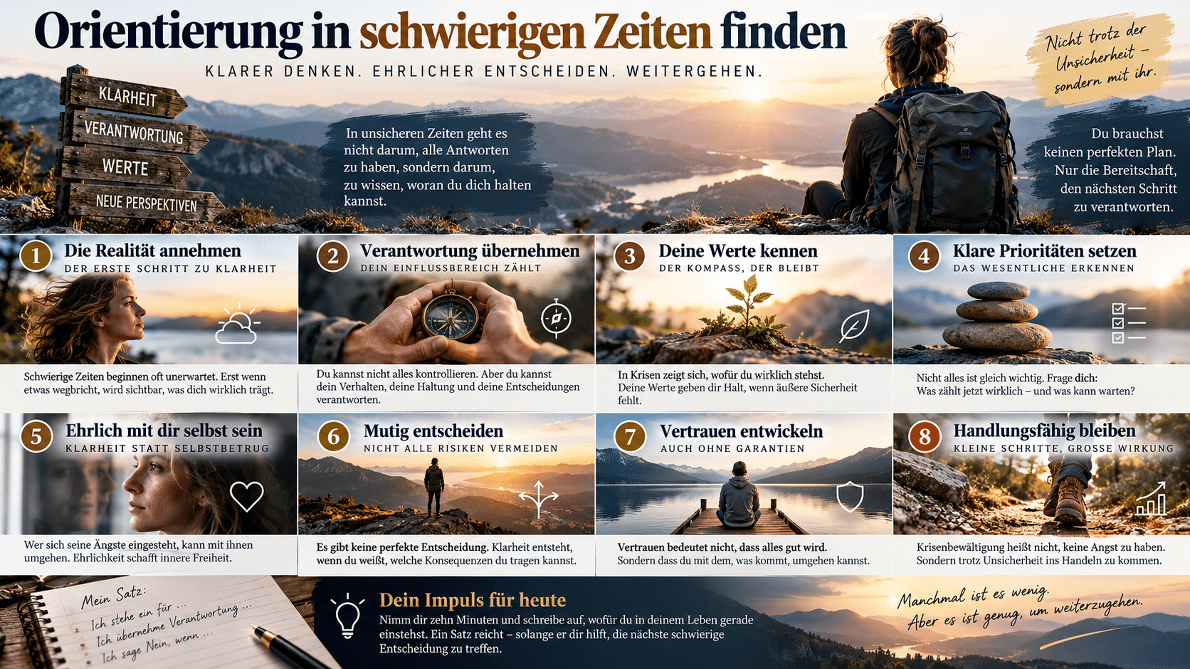Orientierung in schwierigen Zeiten finden