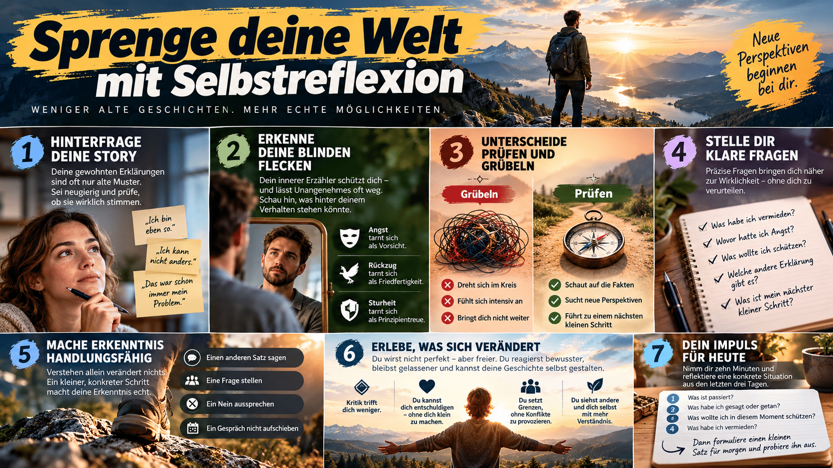 Selbstreflexion Sprenge deine Welt