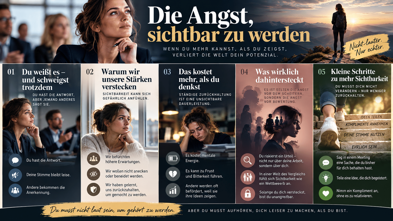 Sichtbar werden Deine Stimme zählt