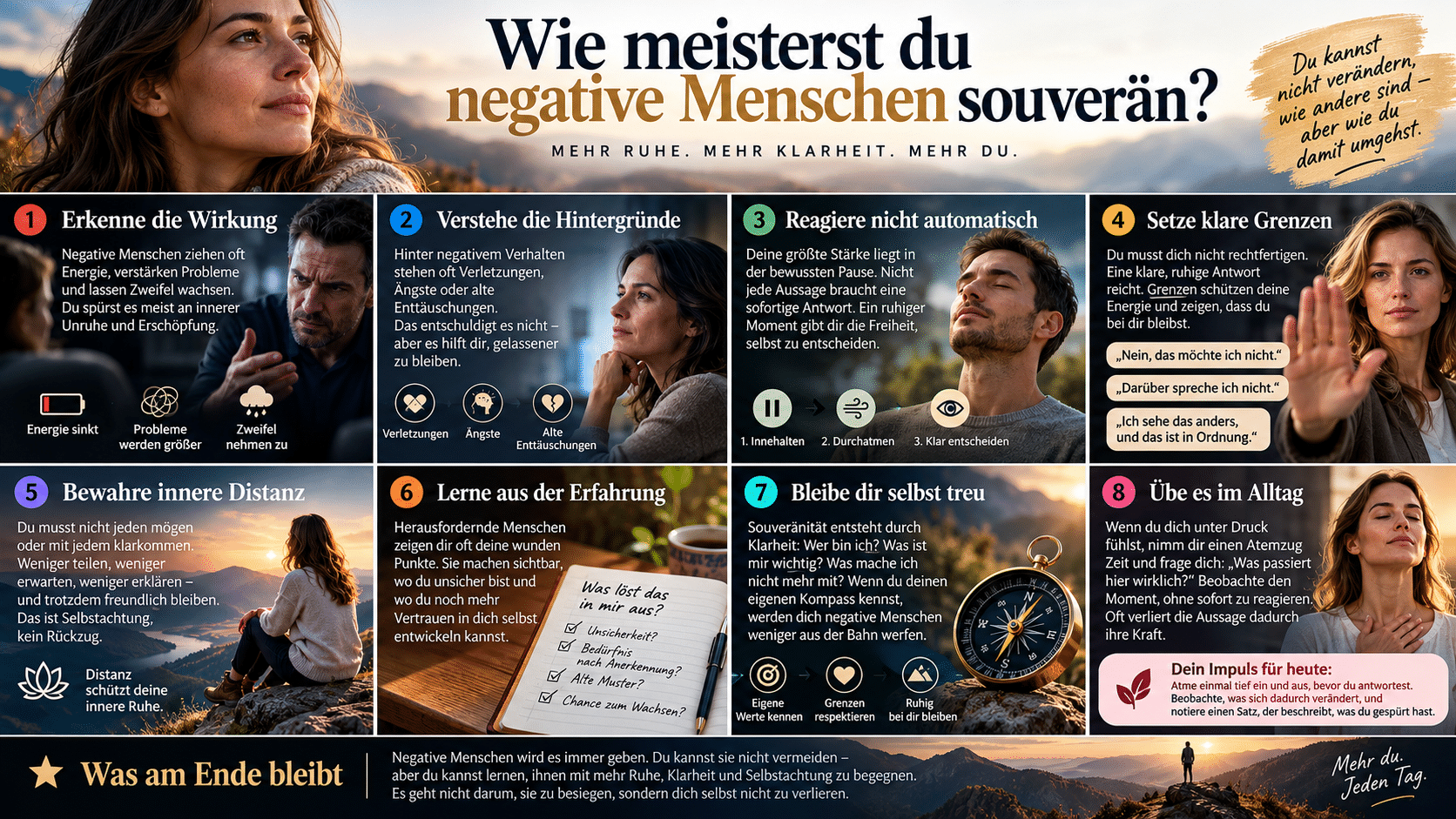 Souverän mit negativen Menschen umgehen