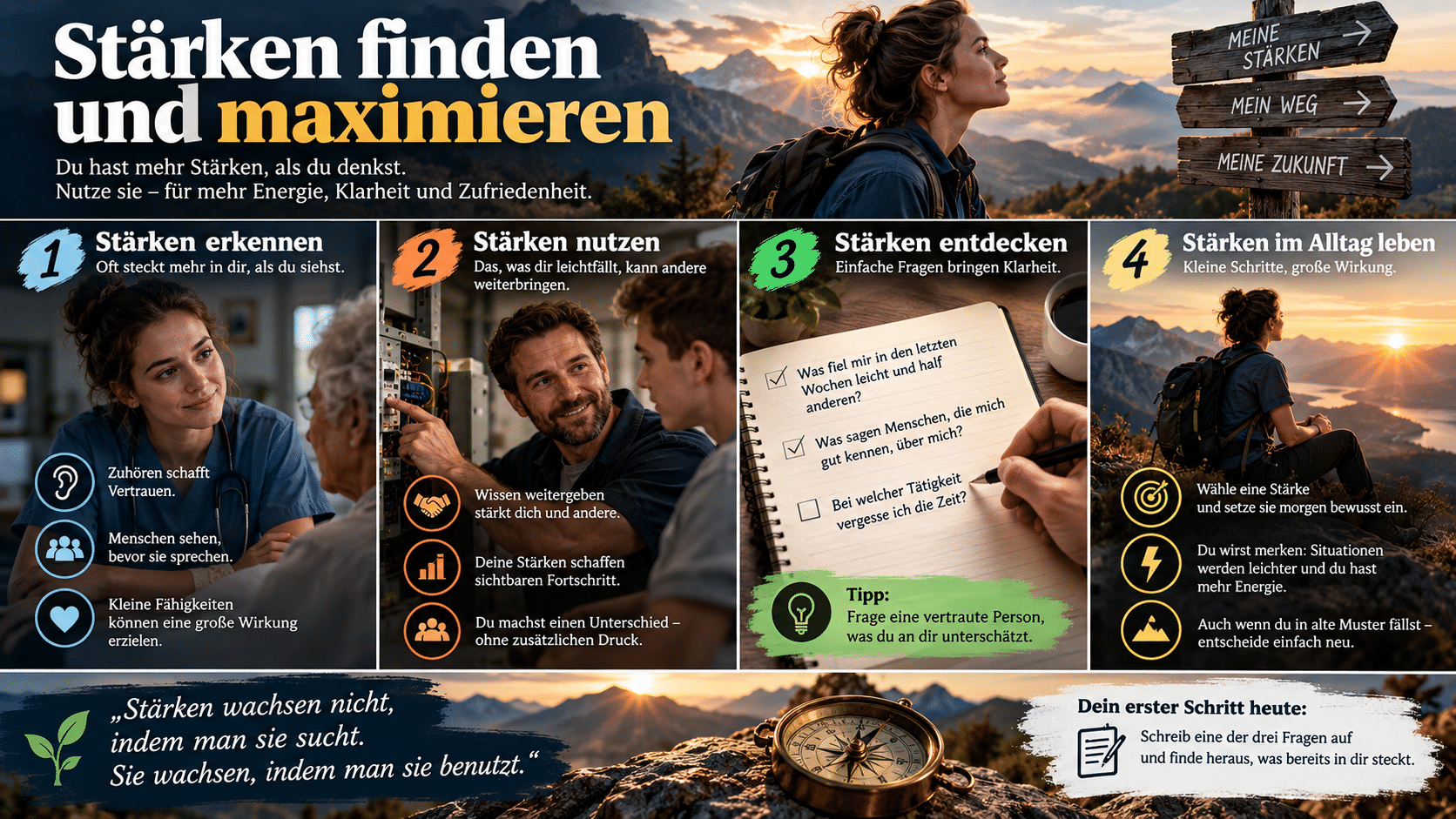 Stärken finden und maximieren