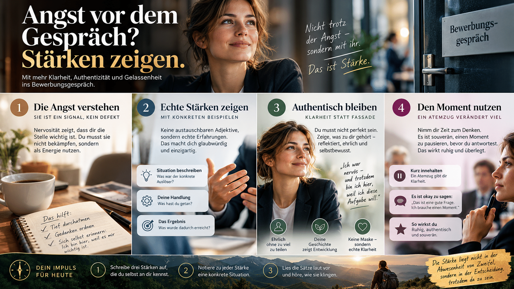Stärken zeigen trotz Nervosität