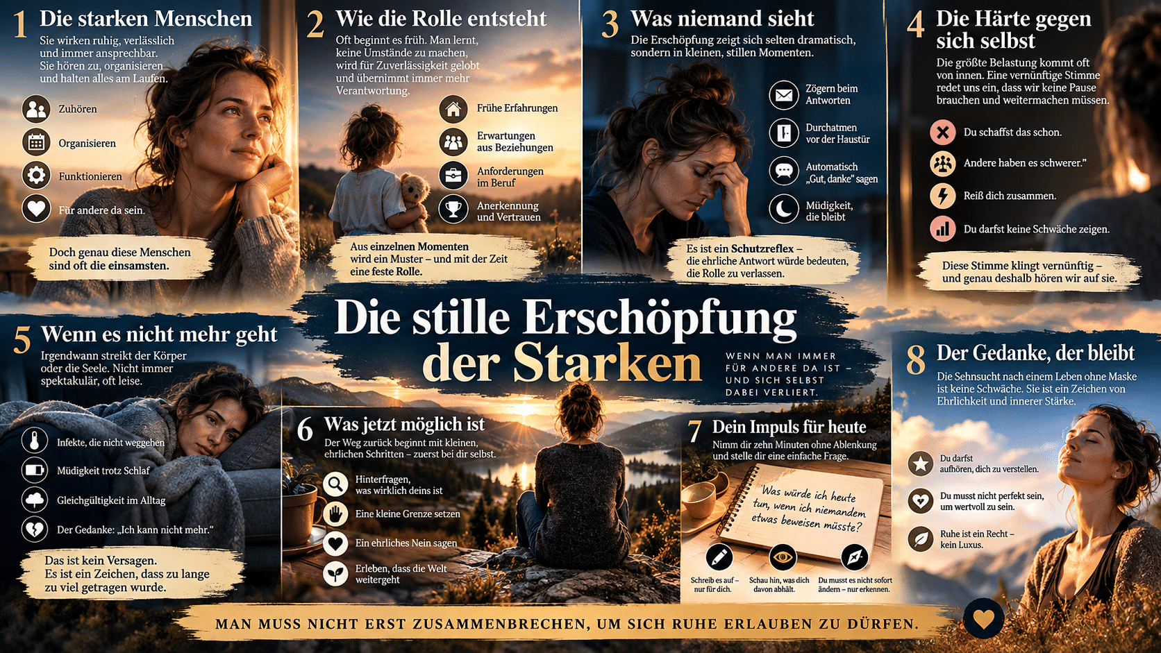 Stille Erschöpfung der Starken